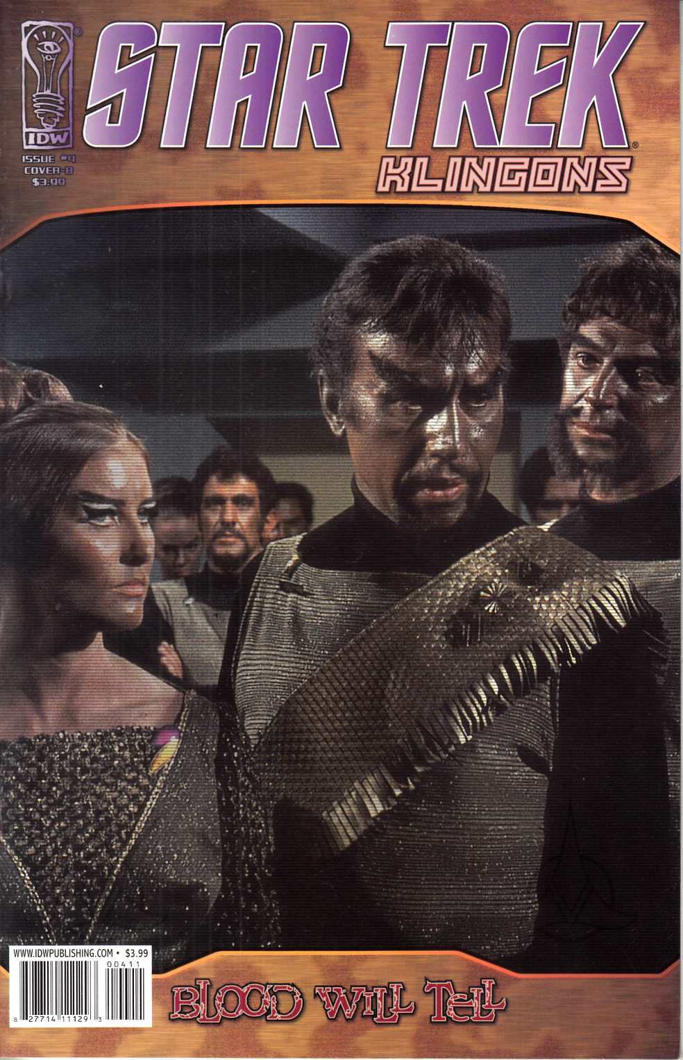 Star Trek Klingons Blood Will Tell #4 Cover B Near Mint (9.4) [IDW Comic] THUMBNAIL