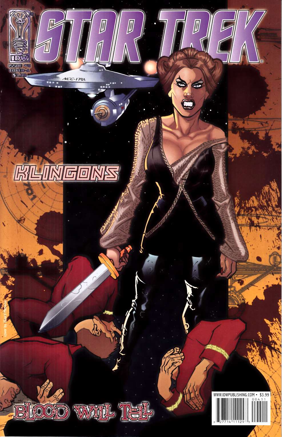 Star Trek Klingons Blood Will Tell #4 Cover A Near Mint (9.4) [IDW Comic] LARGE