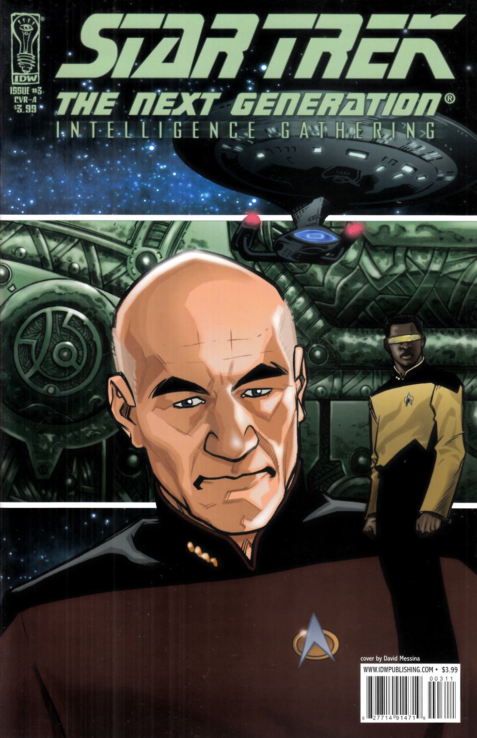 Star Trek TNG Intelligence Gathering #3 Near Mint (9.4) [IDW Comic] LARGE
