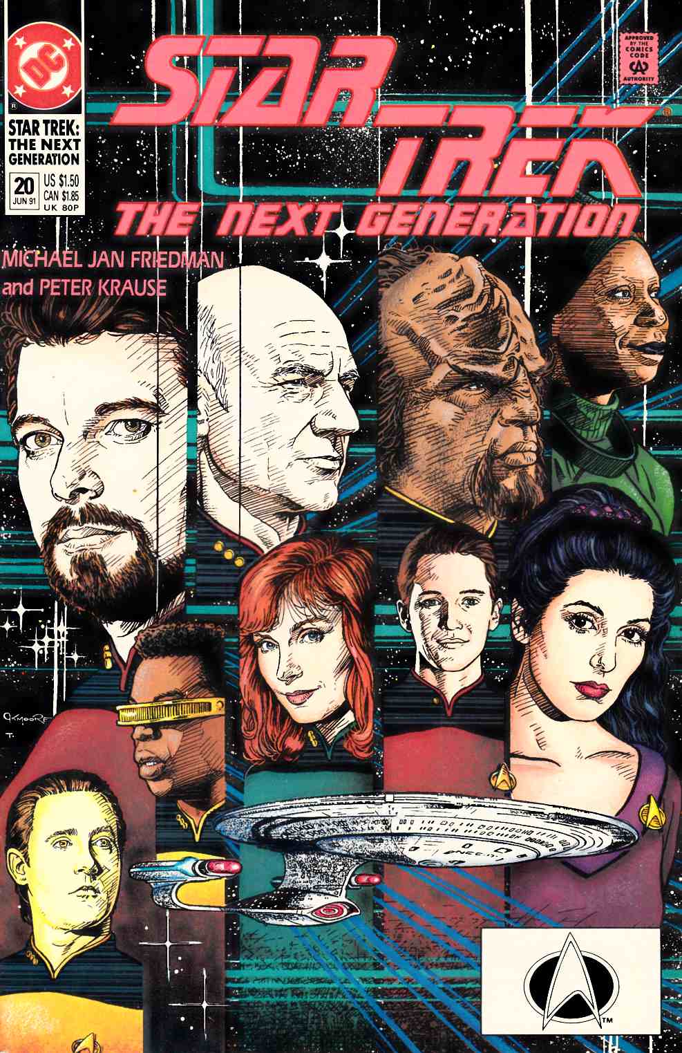 Star Trek Next Generation #20 Very Fine (8.0) [DC Comic] THUMBNAIL