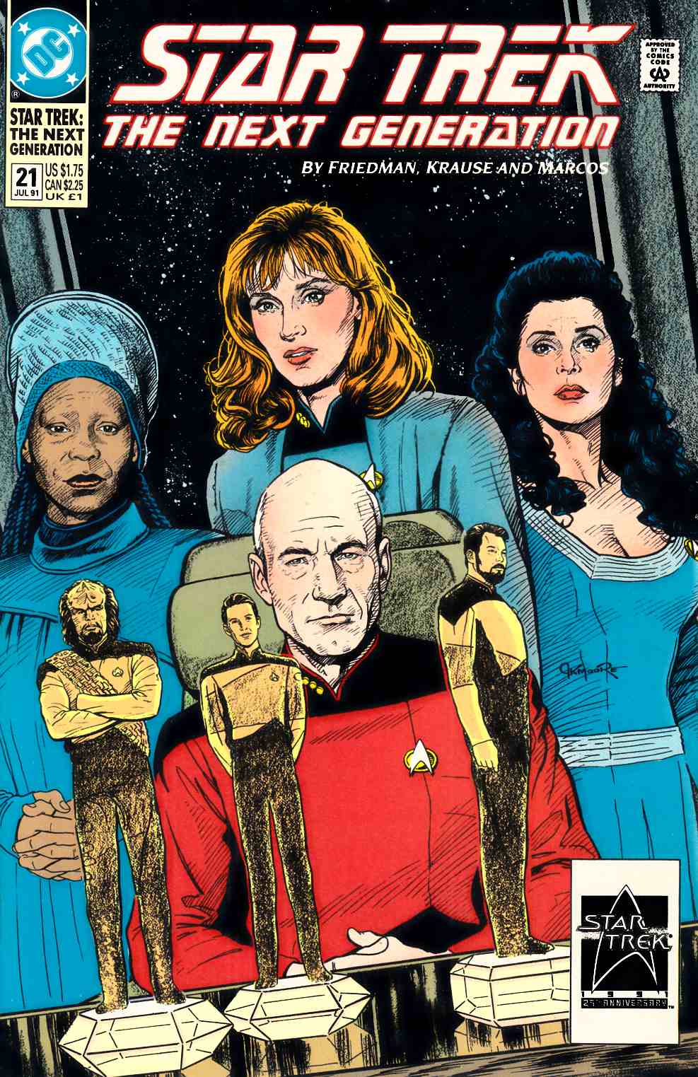 Star Trek Next Generation #21 Very Fine (8.0) [DC Comic] THUMBNAIL