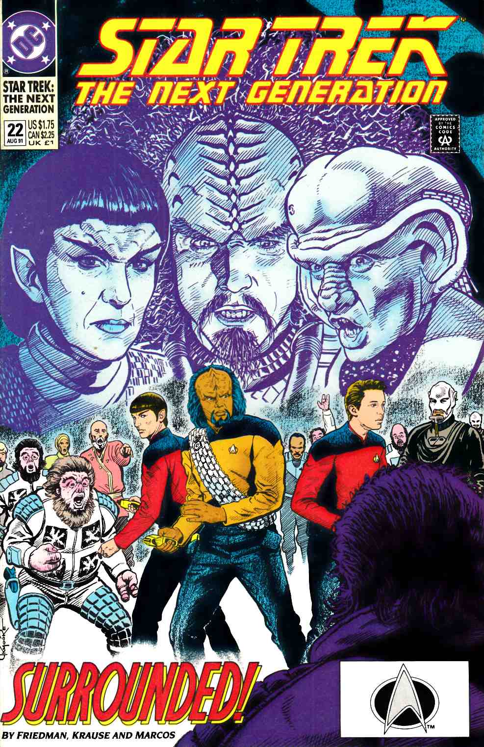 Star Trek Next Generation #22 Very Fine (8.0) [DC Comic] THUMBNAIL
