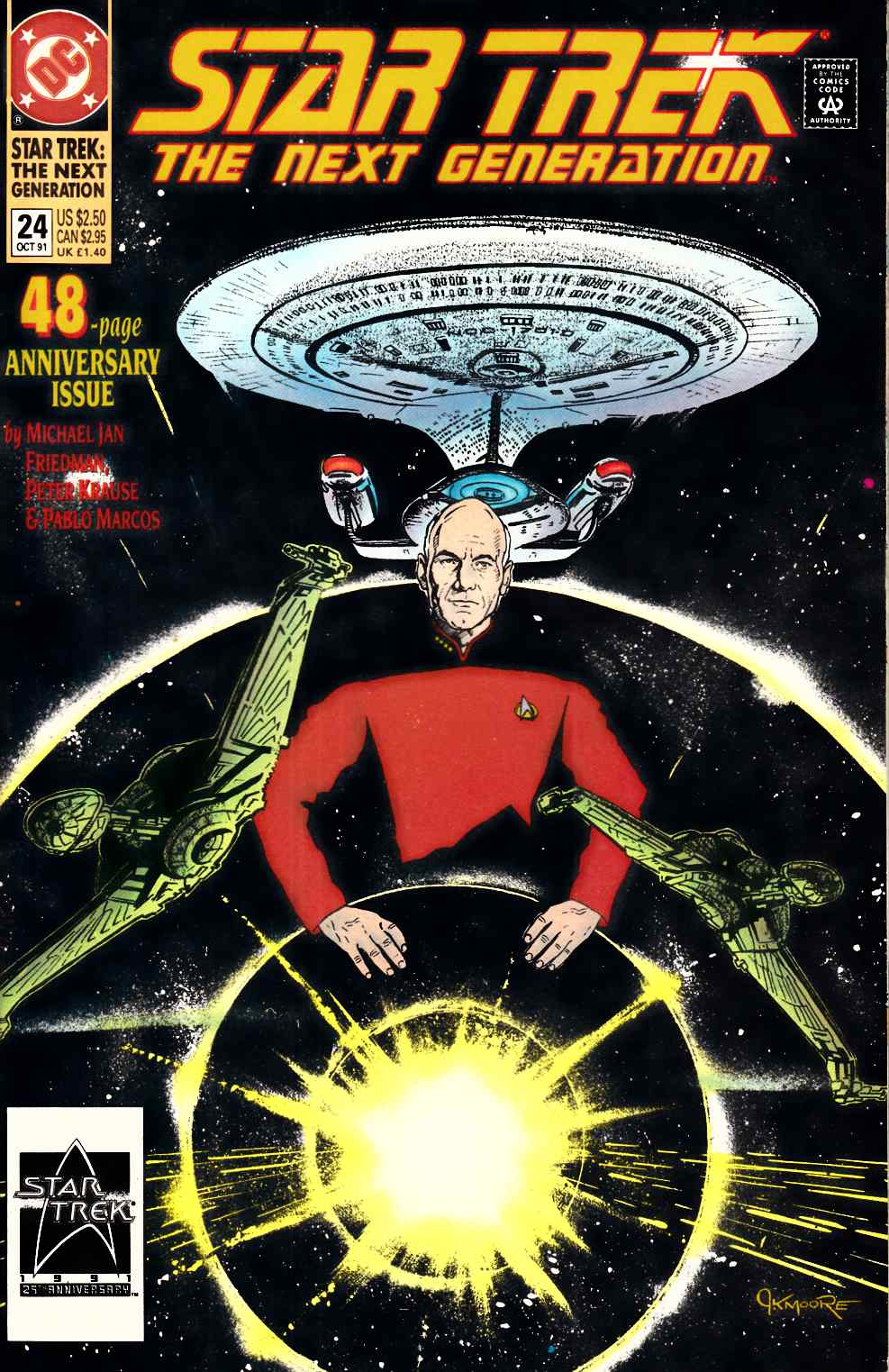Star Trek Next Generation #24 Very Fine (8.0) [DC Comic] THUMBNAIL