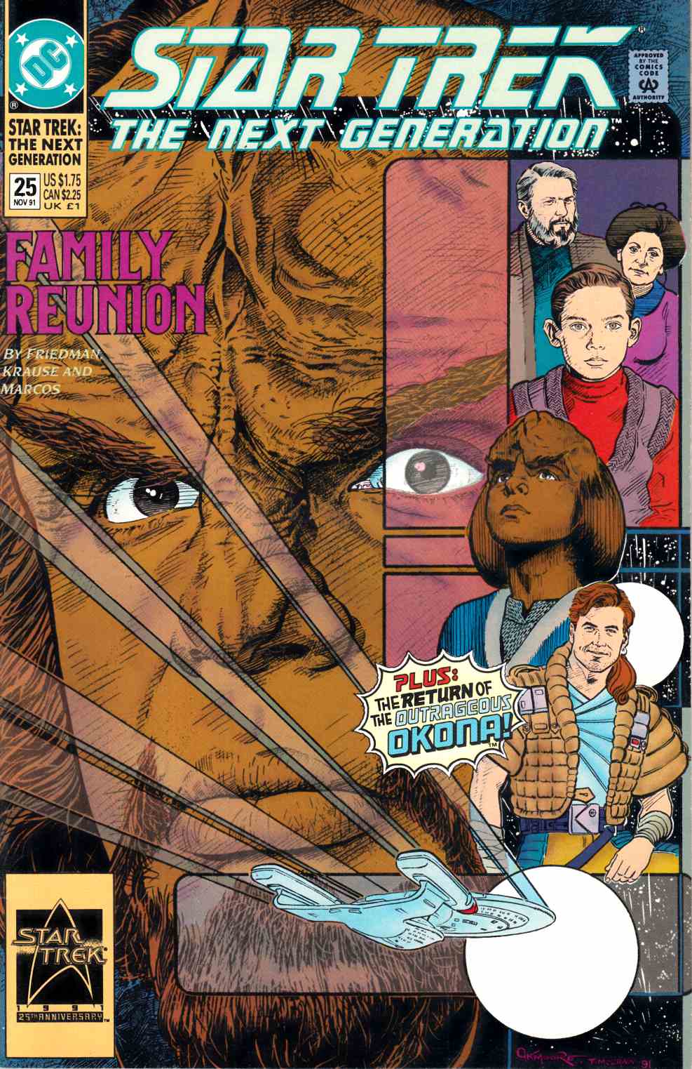 Star Trek Next Generation #25 Very Fine (8.0) [DC Comic] THUMBNAIL