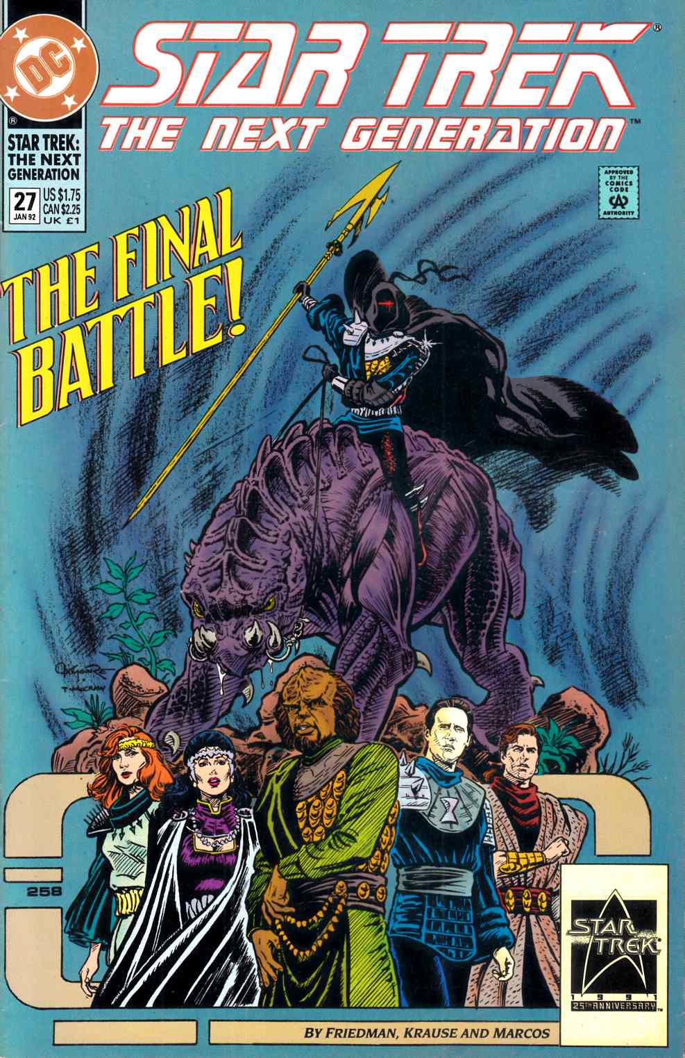 Star Trek Next Generation #27 Very Fine (8.0) [DC Comic] LARGE