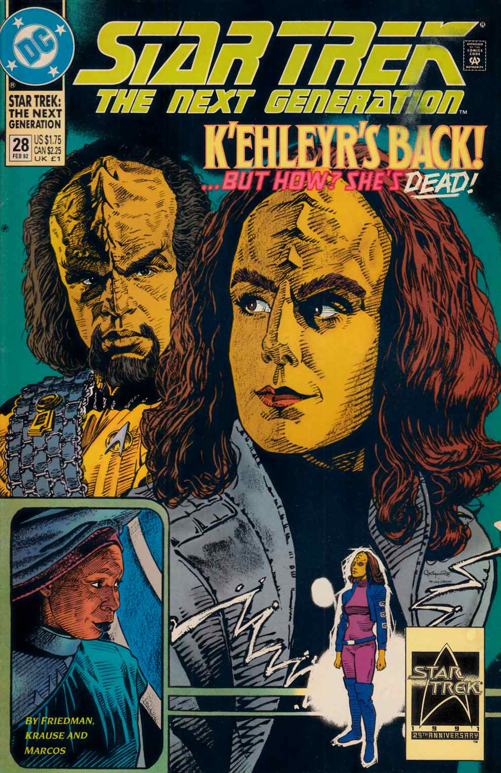 Star Trek Next Generation #28 Very Fine (8.0) [DC Comic] THUMBNAIL