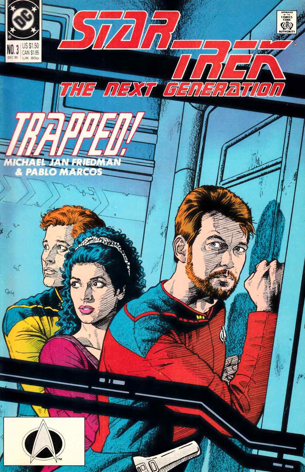 Star Trek Next Generation #3 Very Fine (8.0) [DC Comic] LARGE