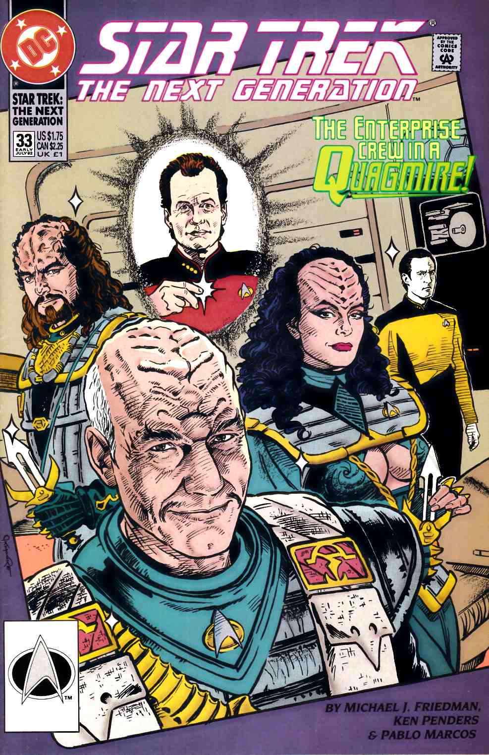 Star Trek Next Generation #33 Very Fine (8.0) [DC Comic] THUMBNAIL