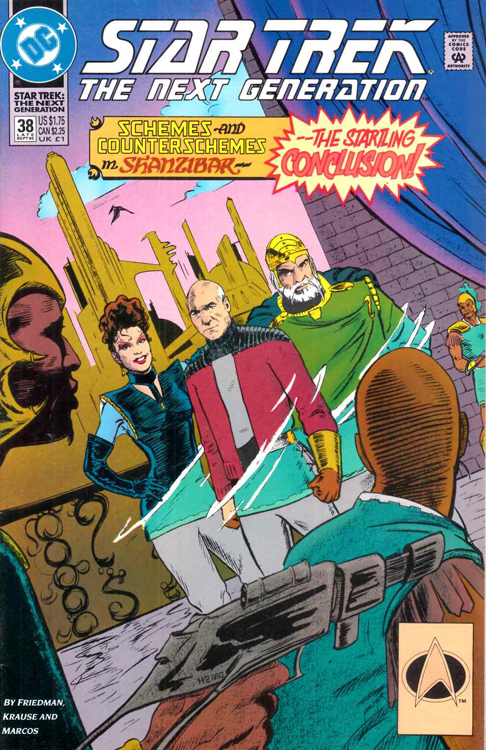 Star Trek Next Generation #38 Very Fine (8.0) [DC Comic] LARGE