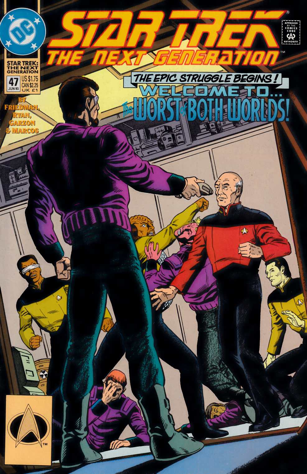 Star Trek Next Generation #47 Very Fine (8.0) [DC Comic] THUMBNAIL