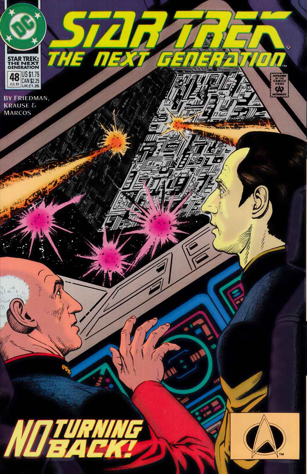 Star Trek Next Generation #48 Fine (6.0) [DC Comic] LARGE