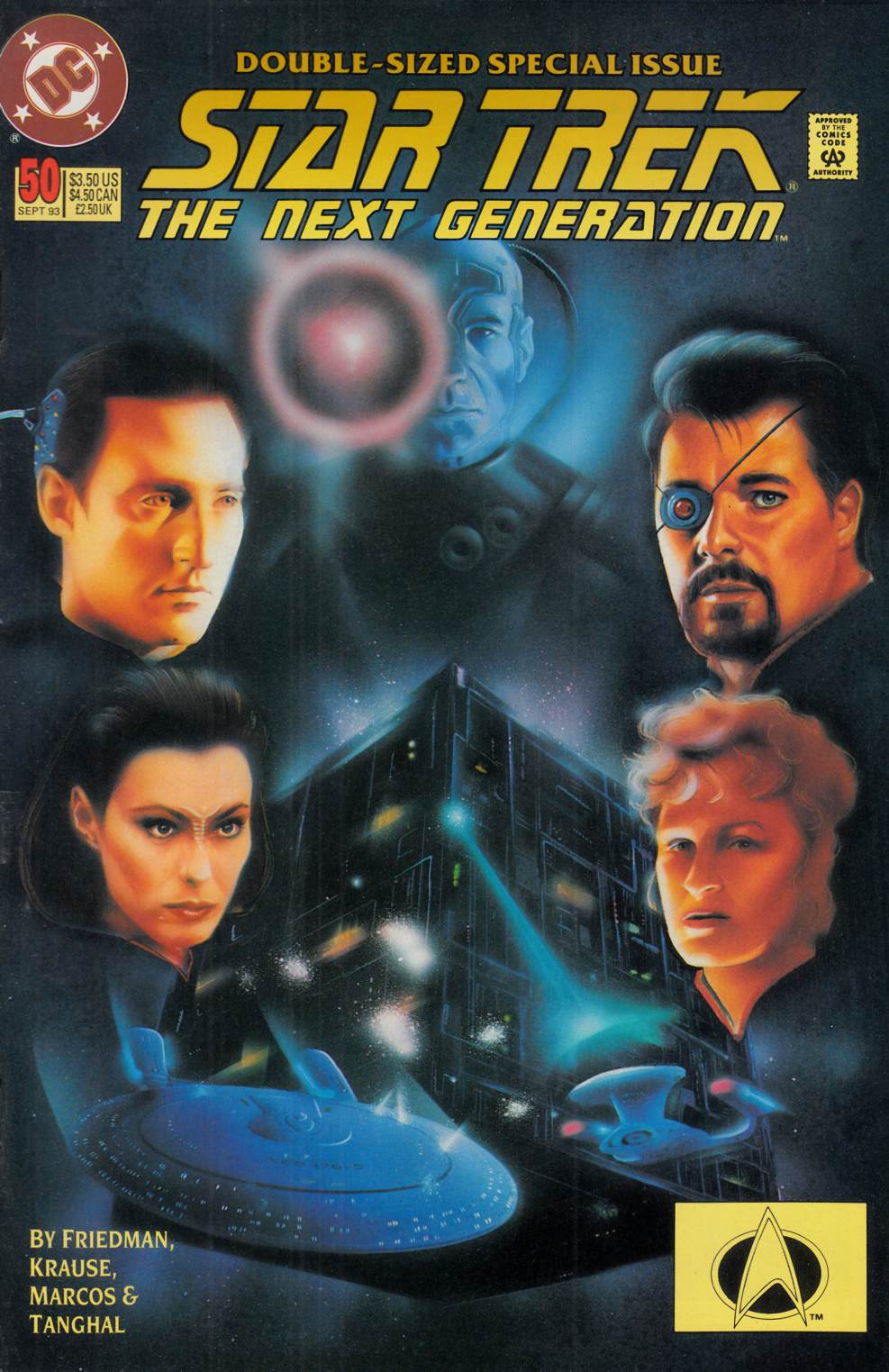 Star Trek Next Generation #50 Very Fine (8.0) [DC Comic] LARGE