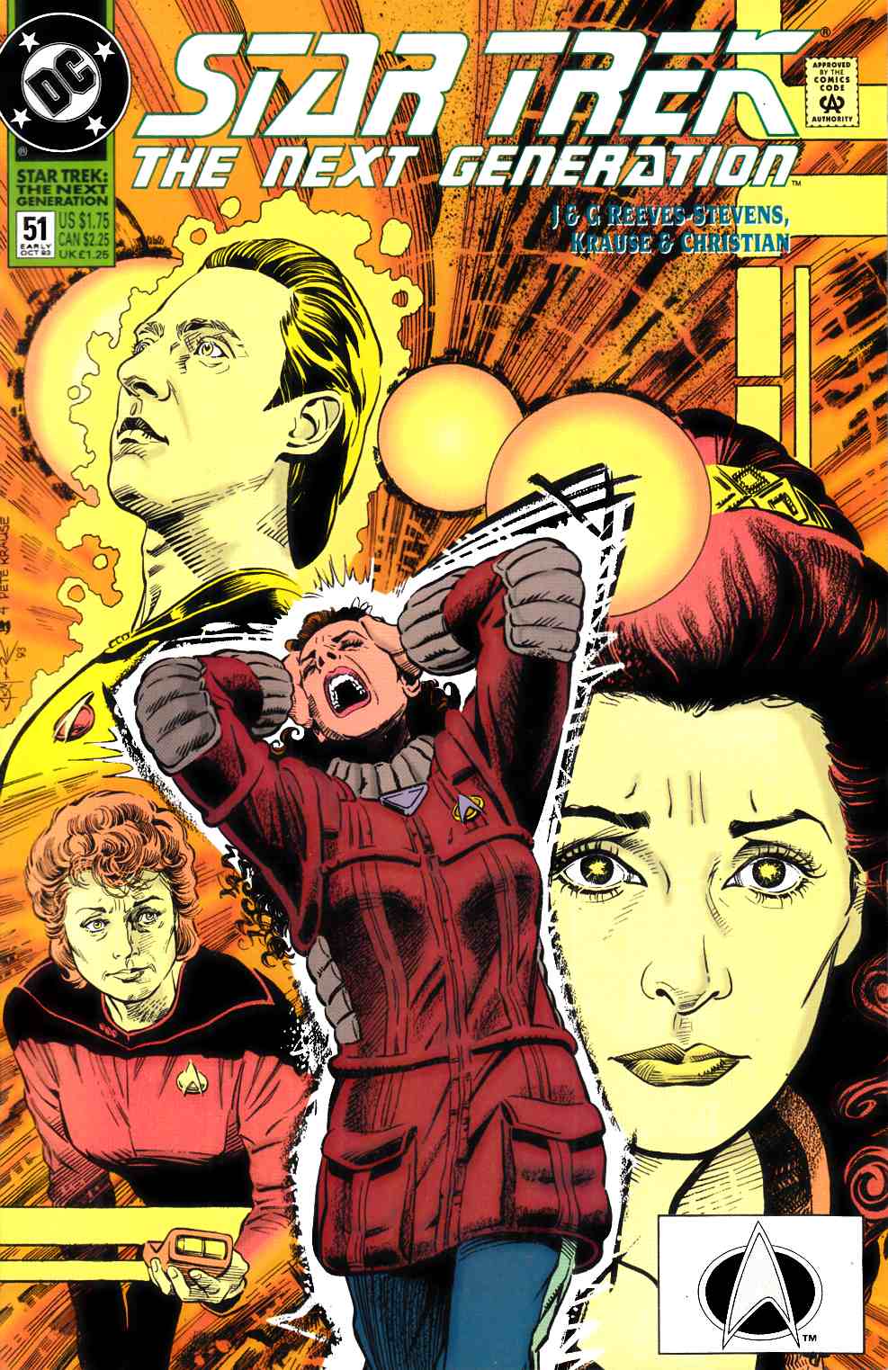 Star Trek Next Generation #51 Very Fine (8.0) [DC Comic] LARGE