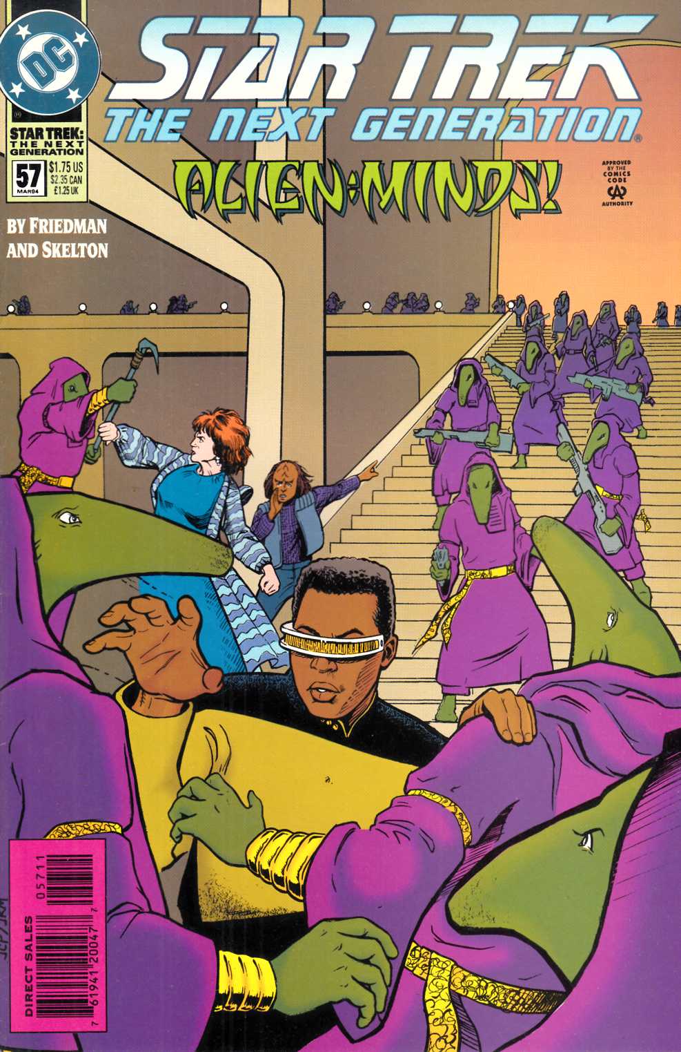 Star Trek Next Generation #57 Very Fine (8.0) [DC Comic] LARGE