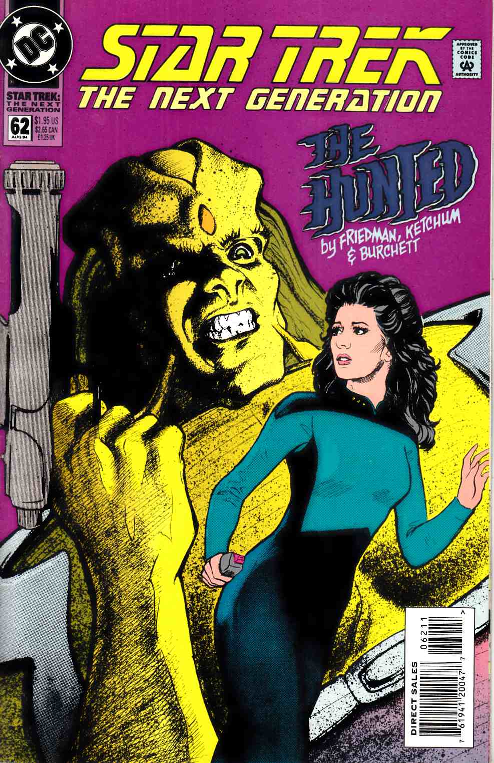 Star Trek Next Generation #62 Very Fine (8.0) [DC Comic] LARGE