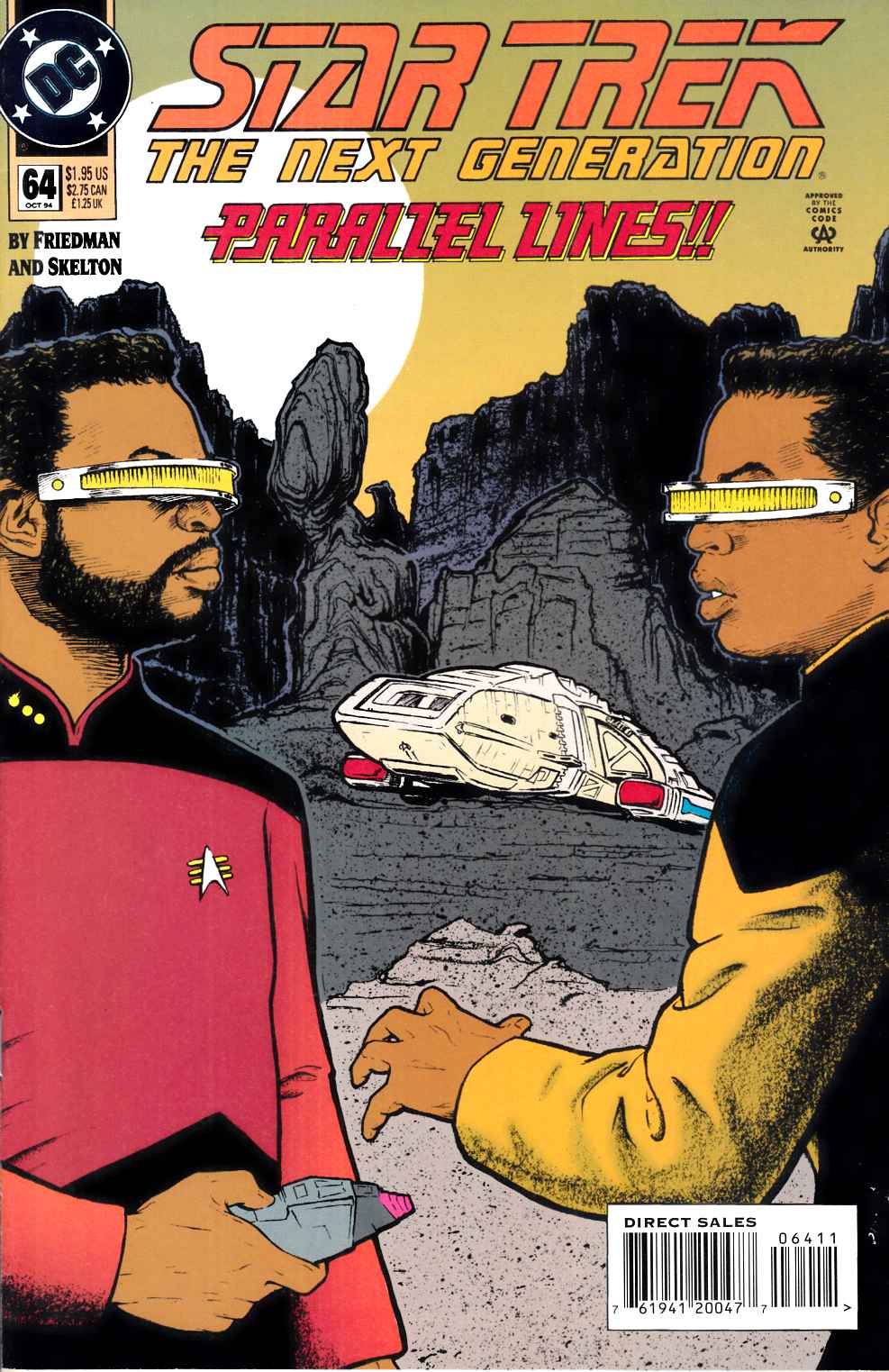Star Trek Next Generation #64 Very Fine (8.0) [DC Comic] LARGE