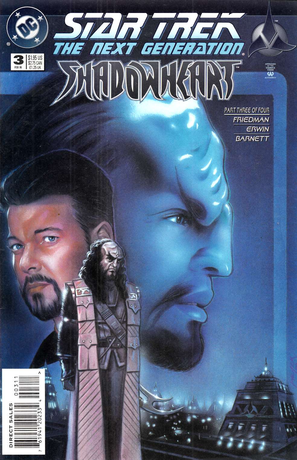 Star Trek Next Generation Shadowheart #3 Very Fine (8.0) [DC Comic] THUMBNAIL