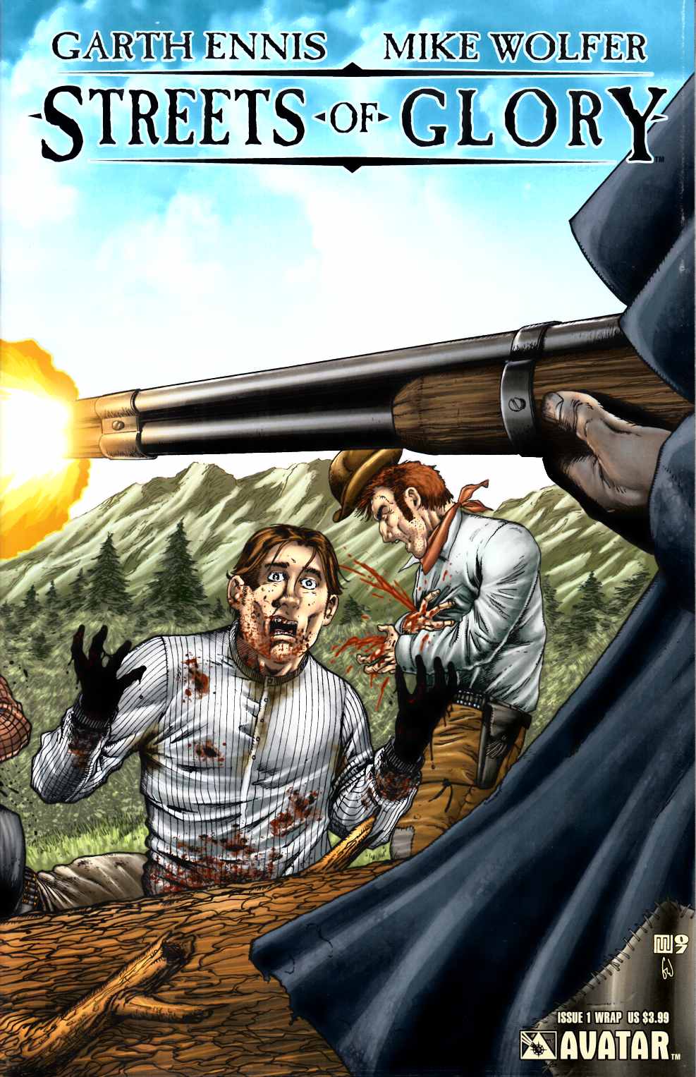 Streets of Glory #1 Wrap Cover Near Mint (9.4) [Avatar Comic] THUMBNAIL