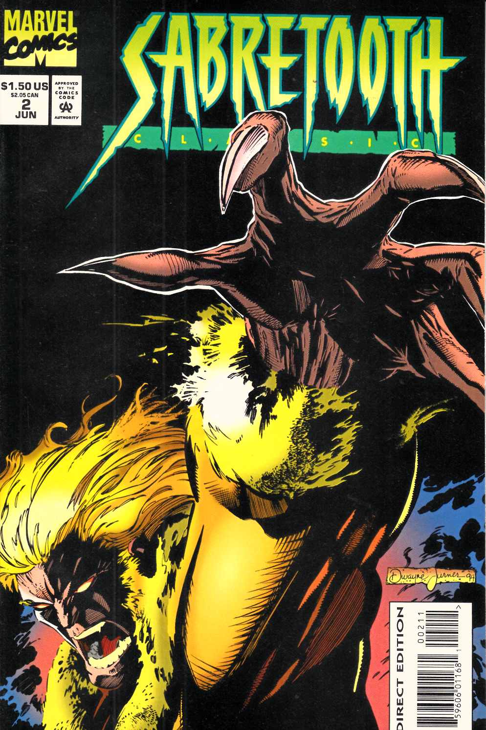 Sabretooth Classic #2 Very Fine (8.0) [Marvel Comic] LARGE