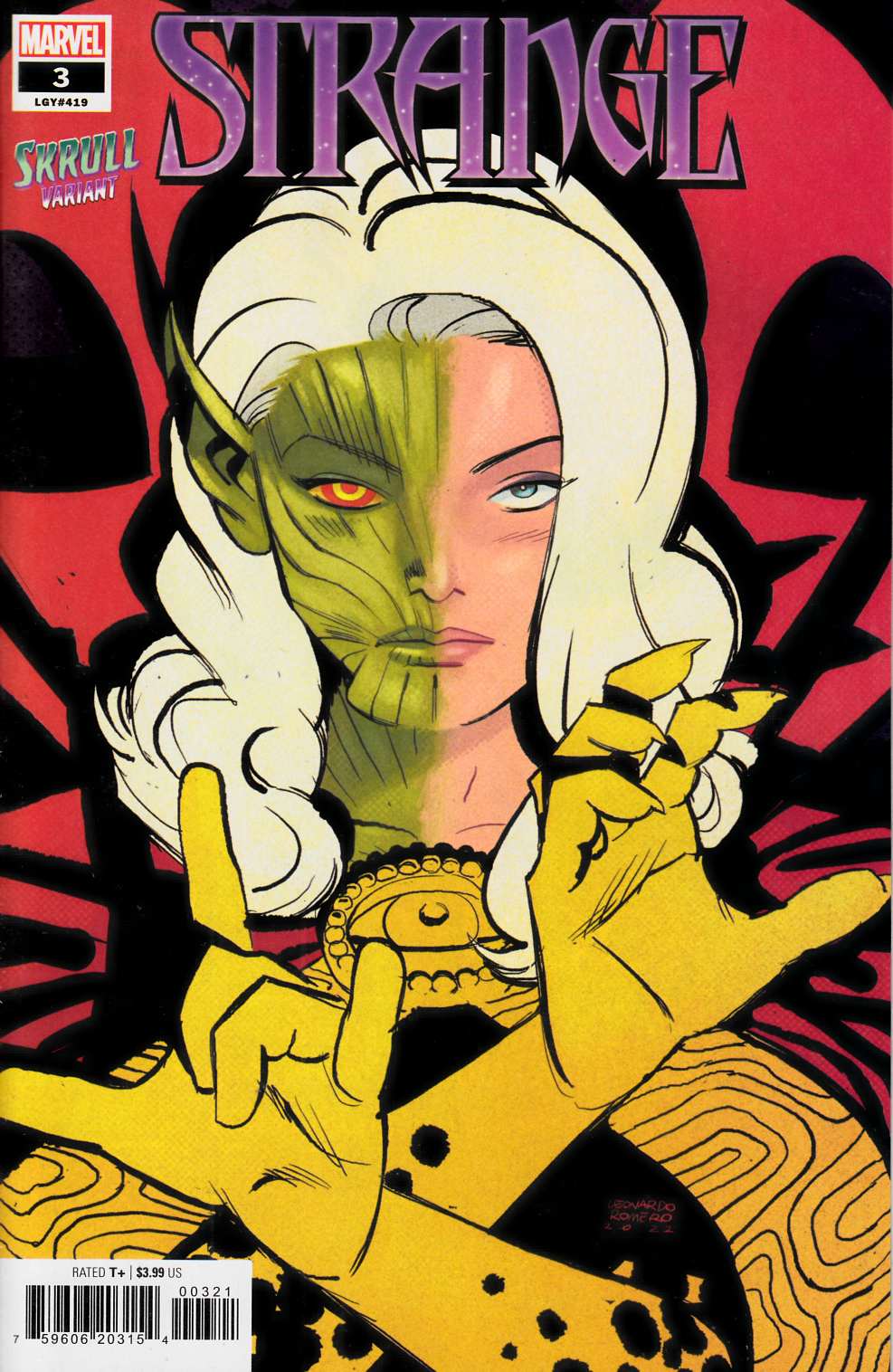 Strange #3 Skrull Variant Cover Near Mint (9.4) [Marvel Comic] THUMBNAIL
