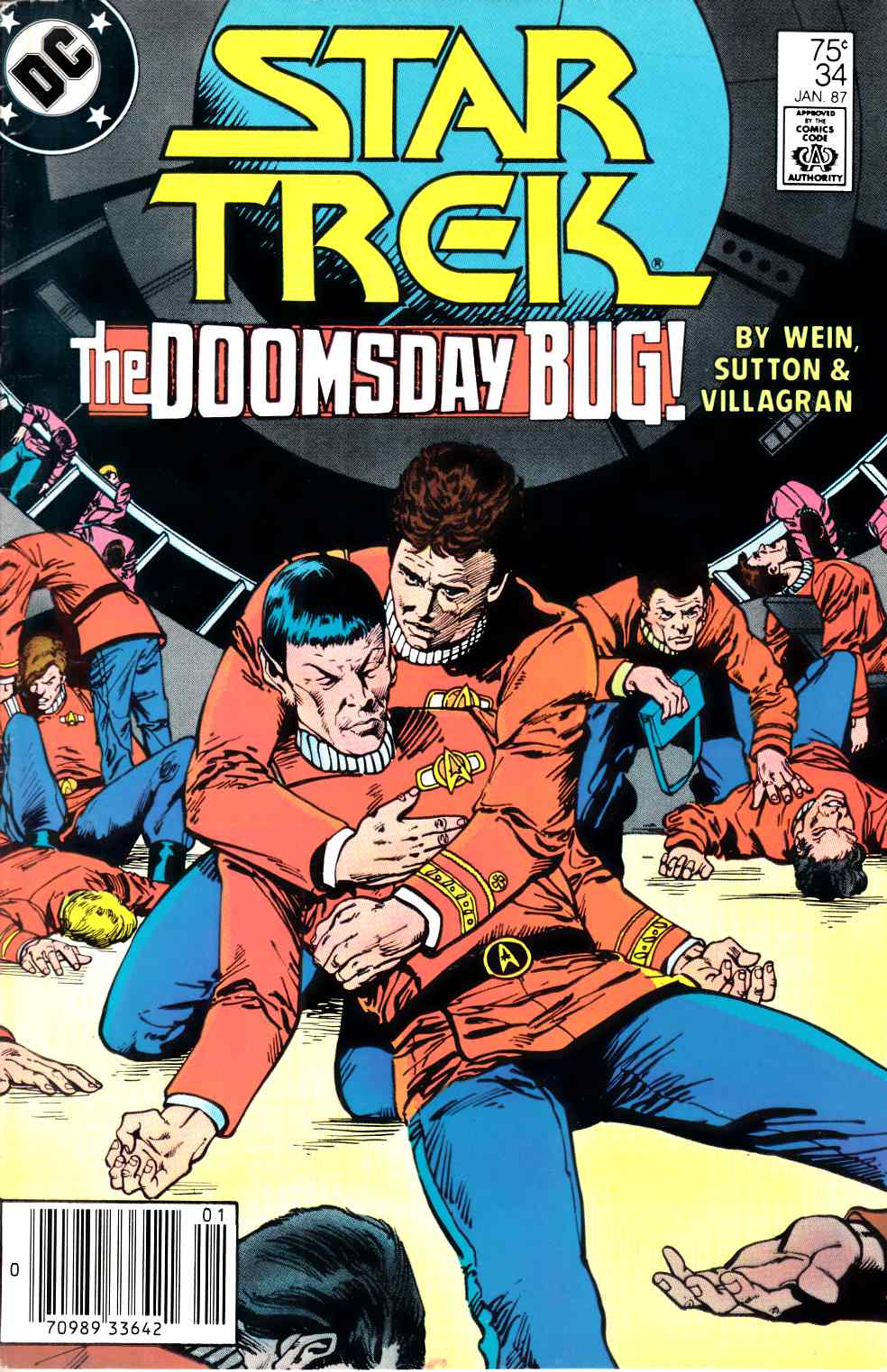 Star Trek #34 Newsstand Edition Fine (6.0) [DC Comic] THUMBNAIL