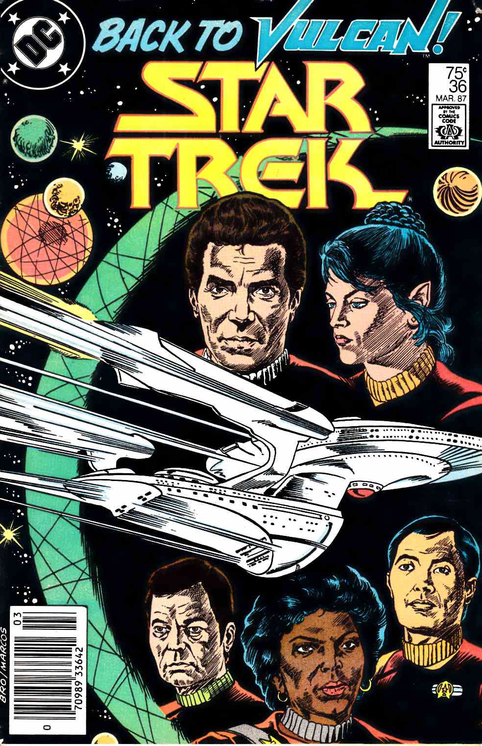 Star Trek #36 Newsstand Edition Very Good Minus (3.5) [DC Comic] THUMBNAIL