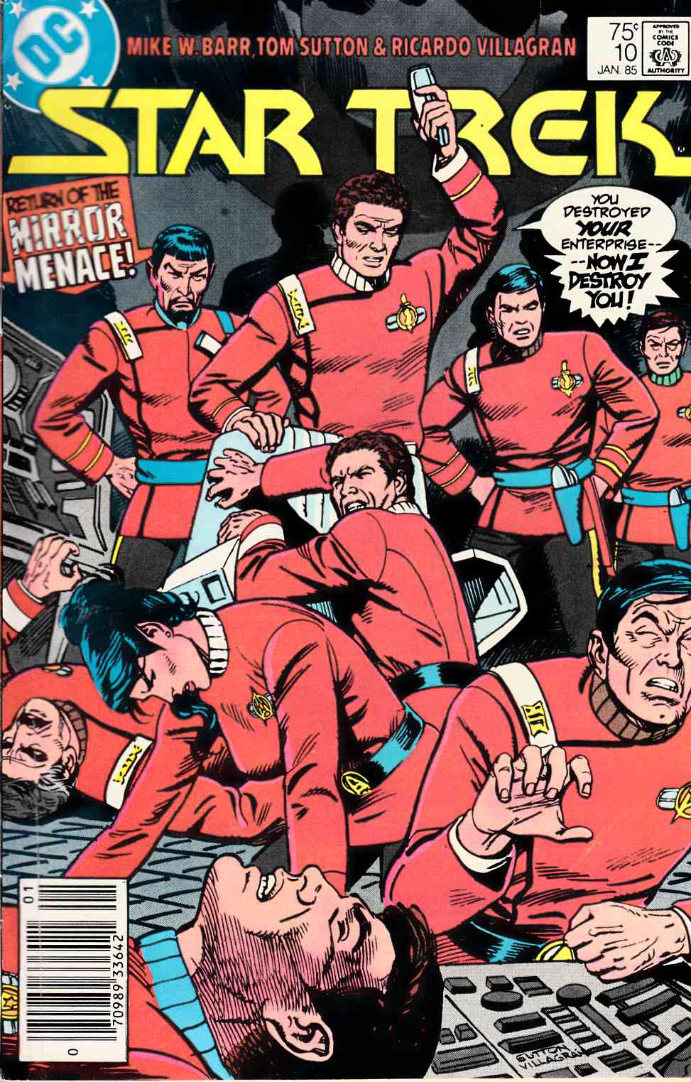 Star Trek #10 Newsstand Edition Fine (6.0) [DC Comic] THUMBNAIL