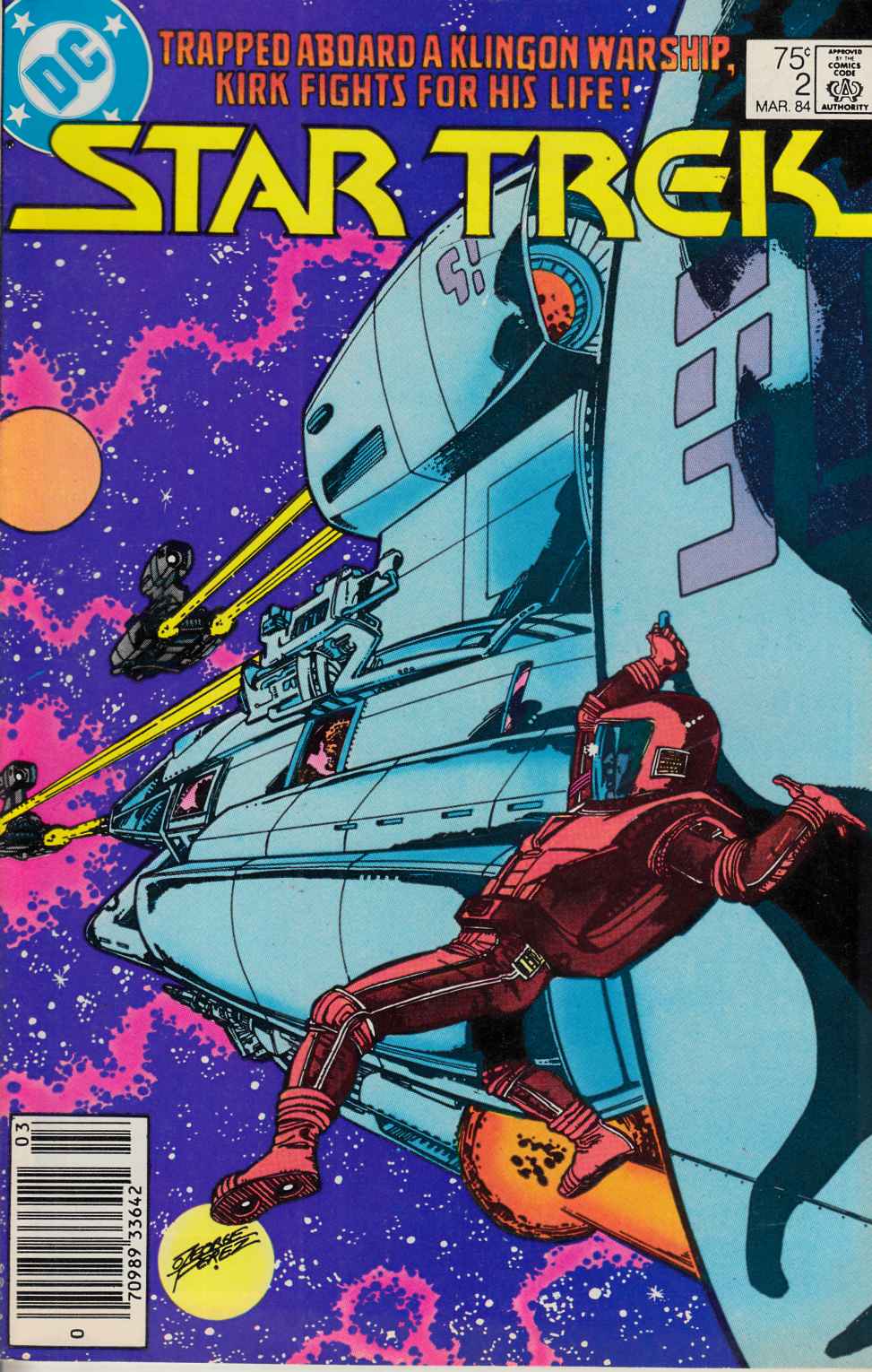 Star Trek #2 Newsstand Edition Fine (6.0) [DC Comic] LARGE