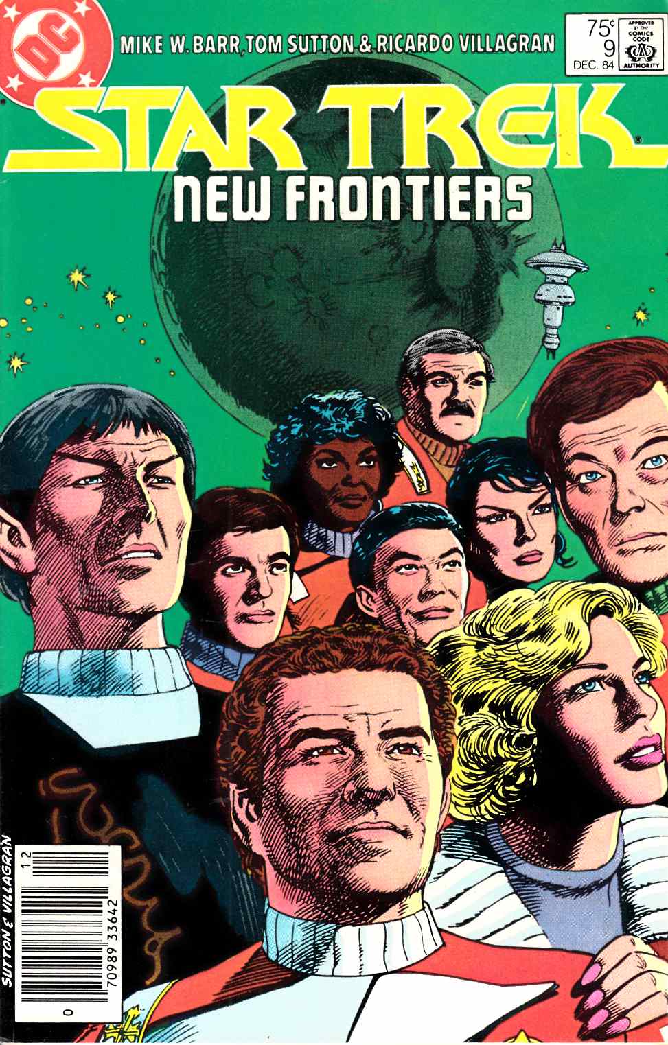 Star Trek #9 Newsstand Edition Fine (6.0) [DC Comic] LARGE