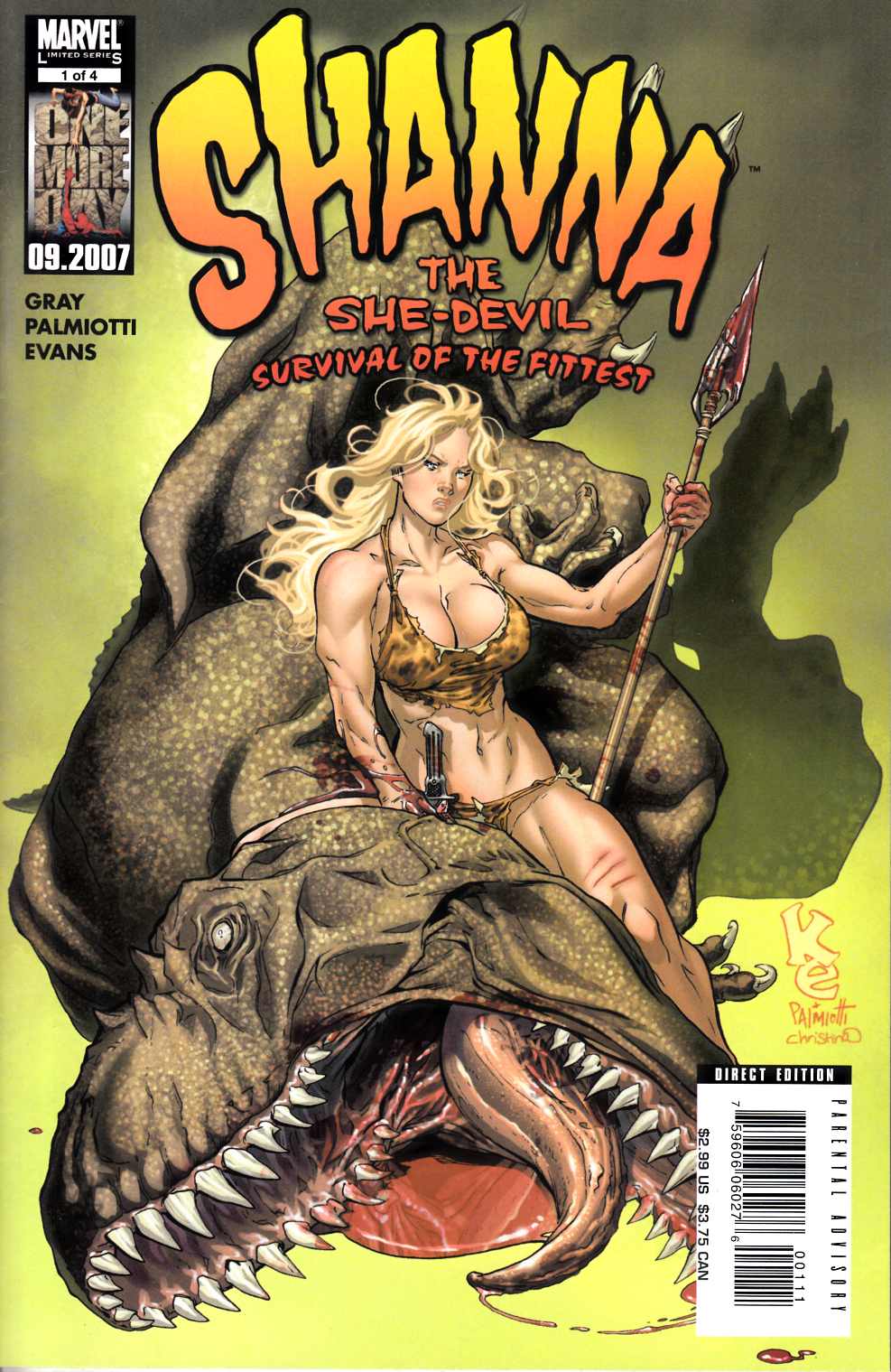 Shanna The She-Devil Survival of the Fittest #1 Very Fine Minus (7.5) [Marvel Comic] LARGE