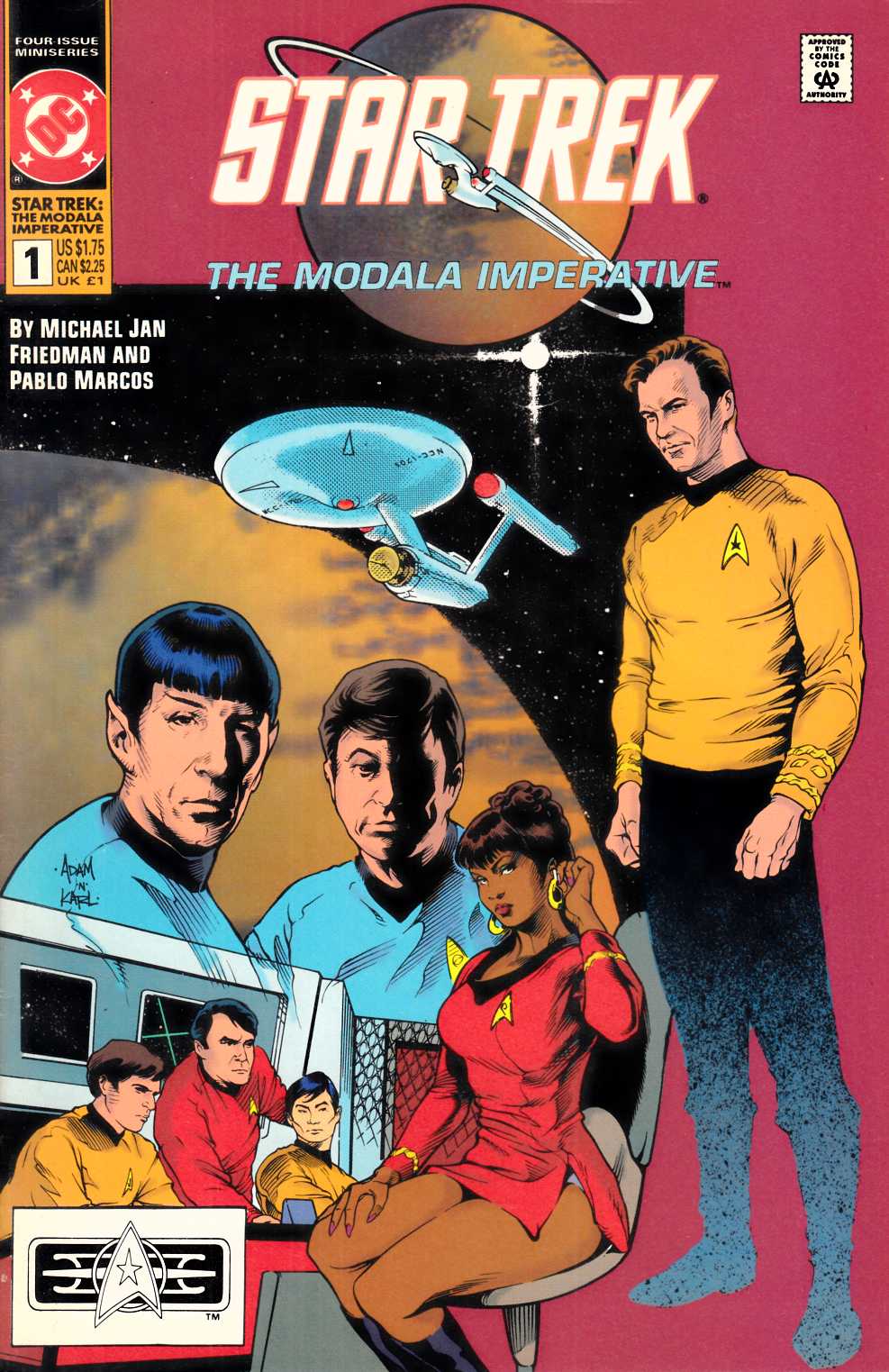 Star Trek The Modala Imperative #1 Very Fine (8.0) [DC Comic] LARGE