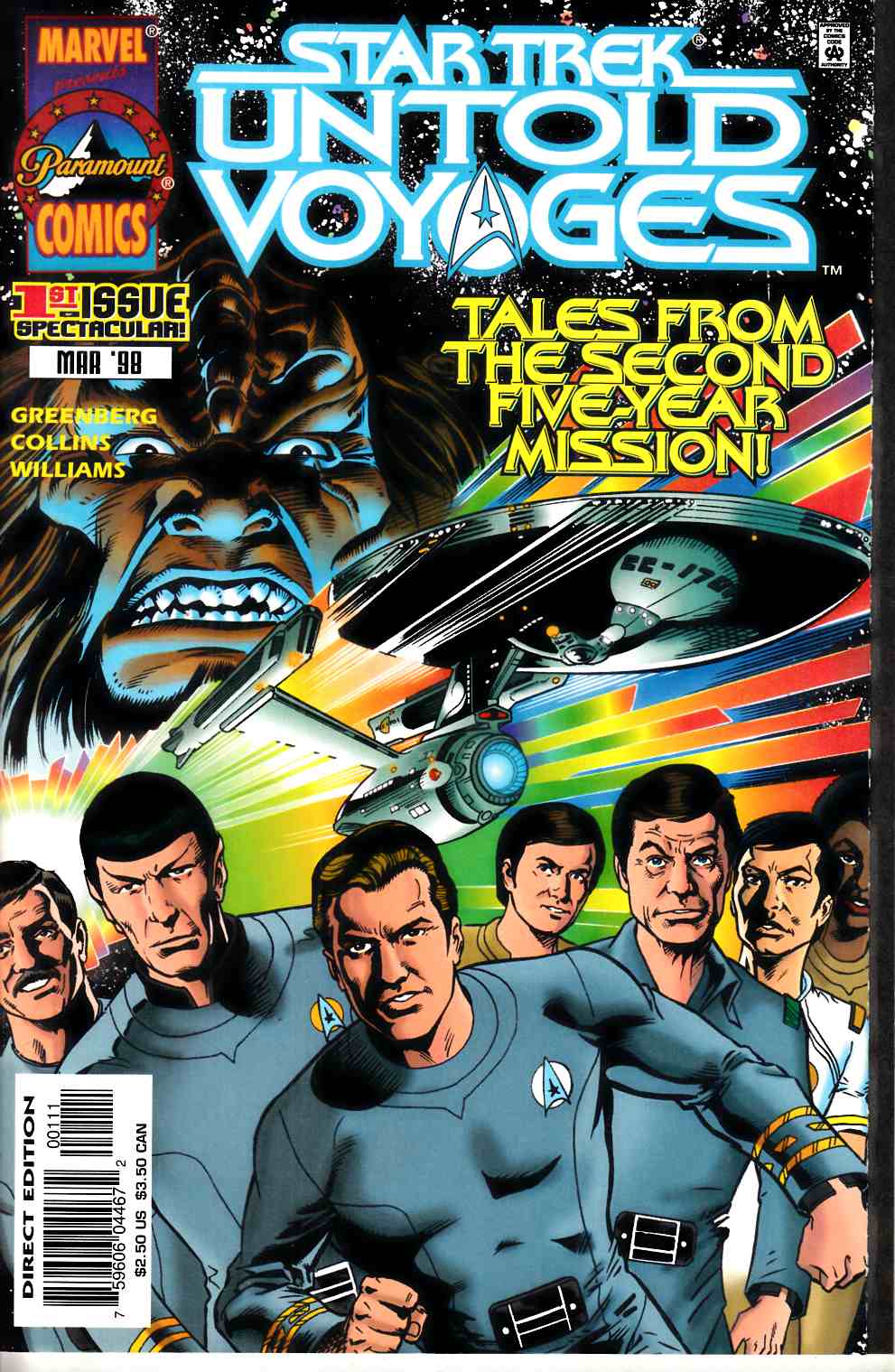 Star Trek Untold Voyages #1 Near Mint (9.4) [Marvel Comic] THUMBNAIL