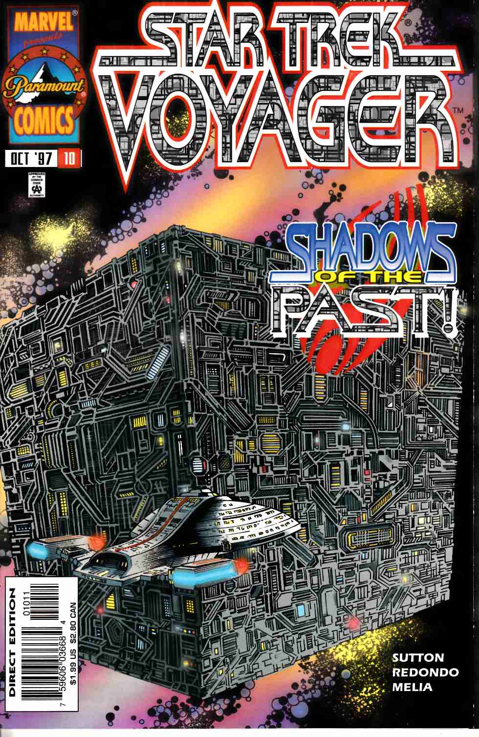 Star Trek Voyager #10 Near Mint Minus (9.2) [Marvel Comic] LARGE