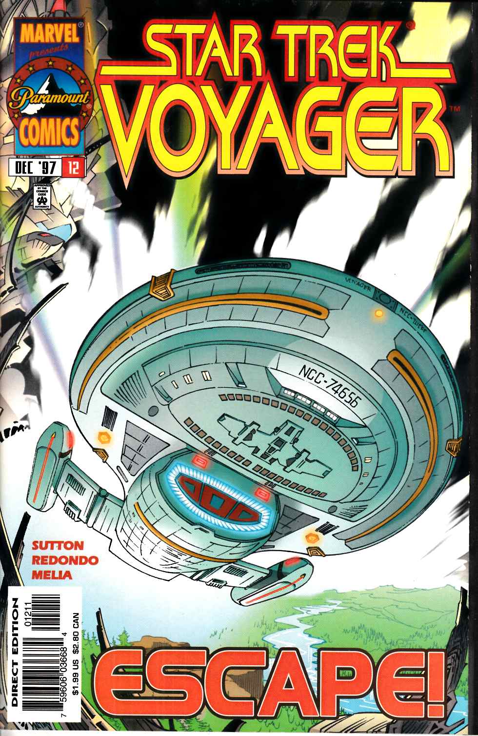 Star Trek Voyager #12 Near Mint (9.4) [Marvel Comic] LARGE
