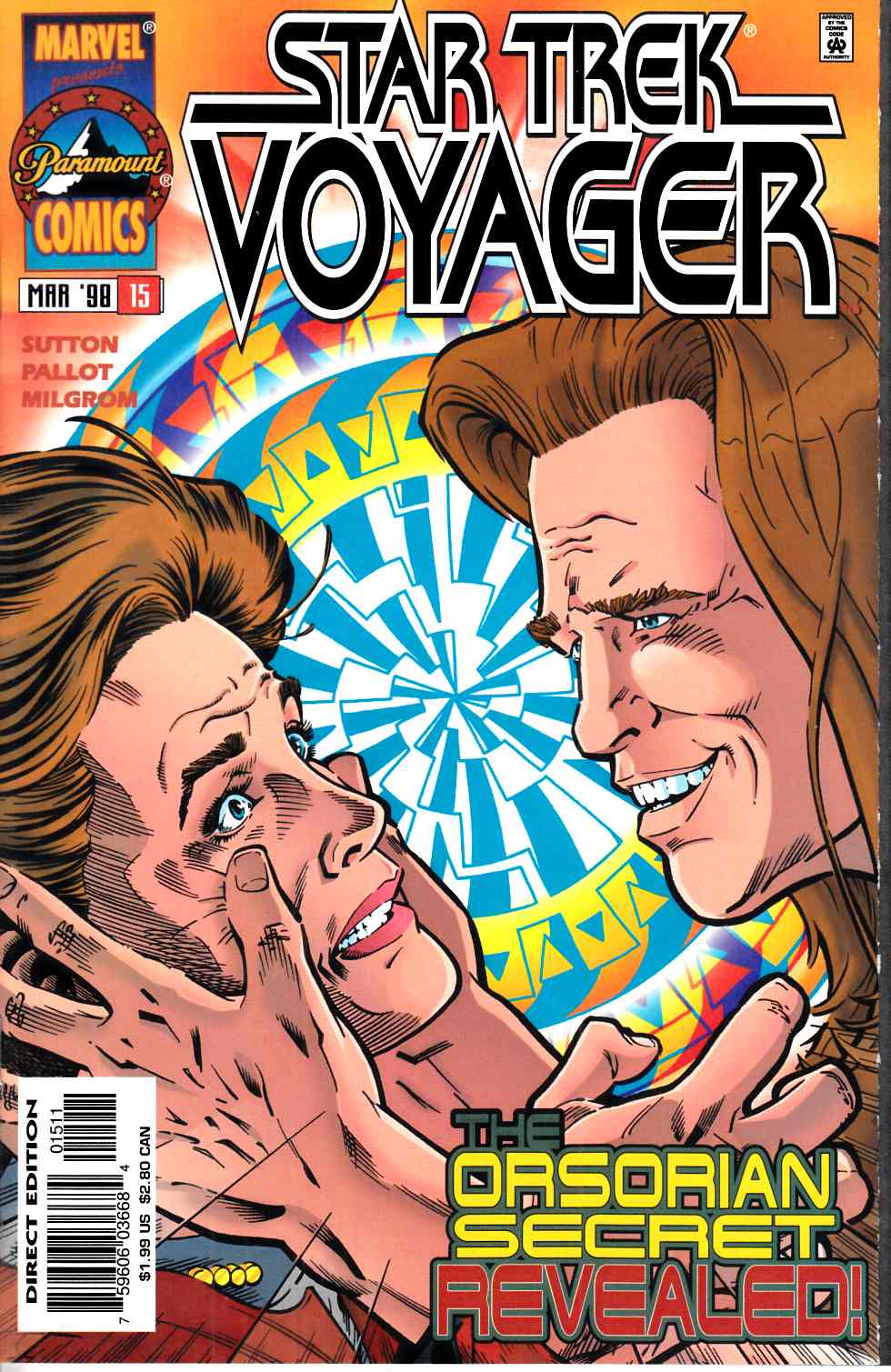 Star Trek Voyager #15 Near Mint (9.4) [Marvel Comic] LARGE