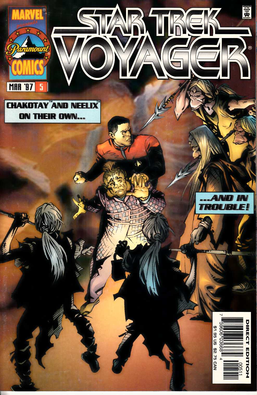 Star Trek Voyager #5 Very Fine (8.0) [Marvel Comic] THUMBNAIL