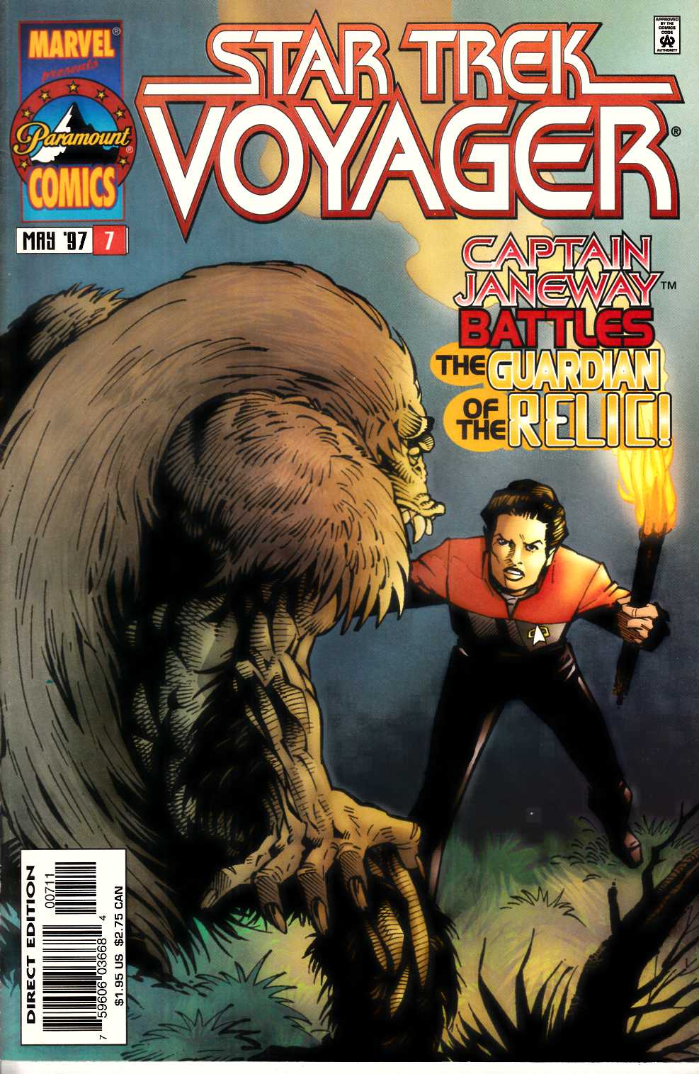 Star Trek Voyager #7 Near Mint (9.4) [Marvel Comic] LARGE