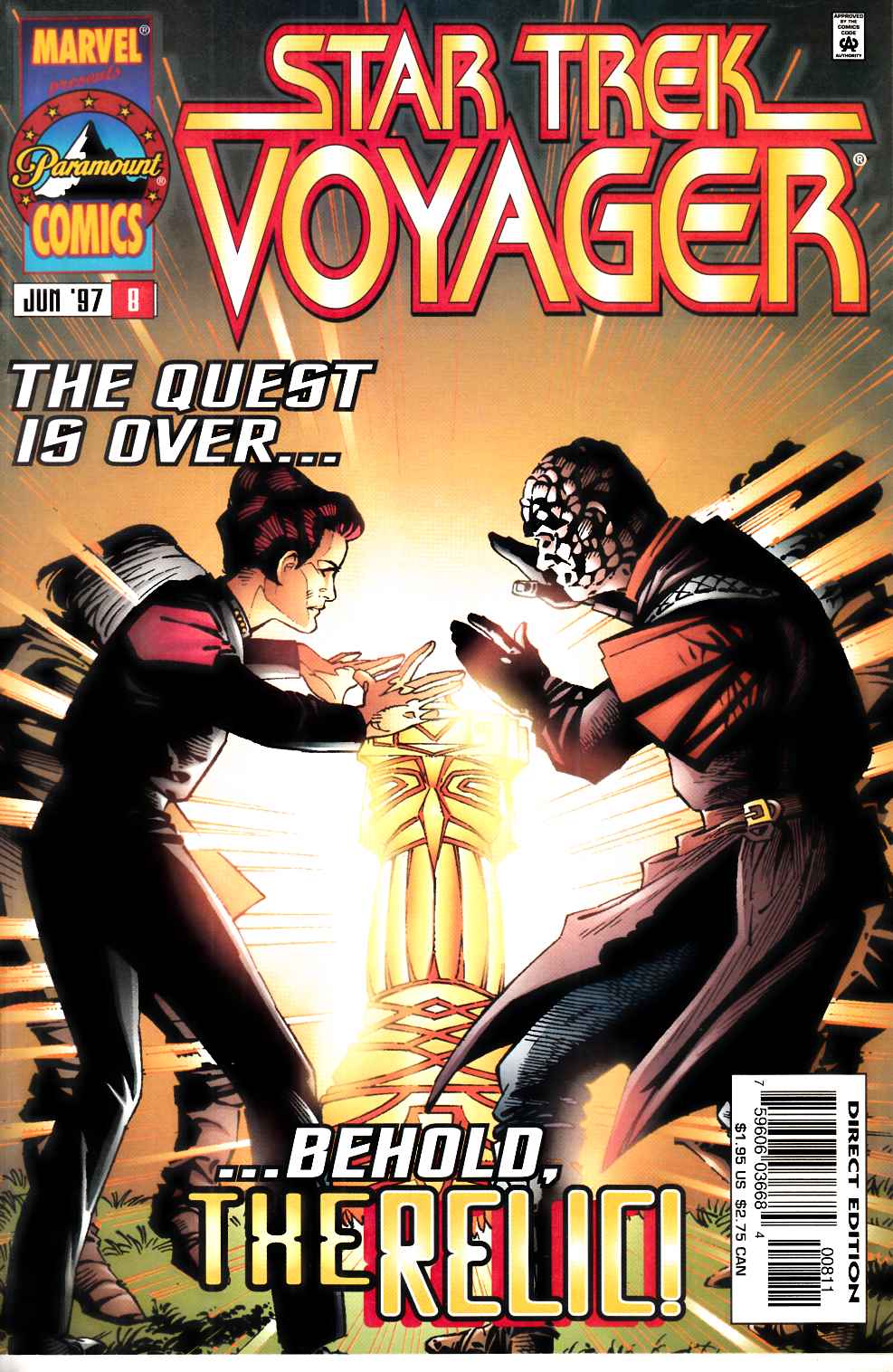 Star Trek Voyager #8 Near Mint (9.4) [Marvel Comic] LARGE