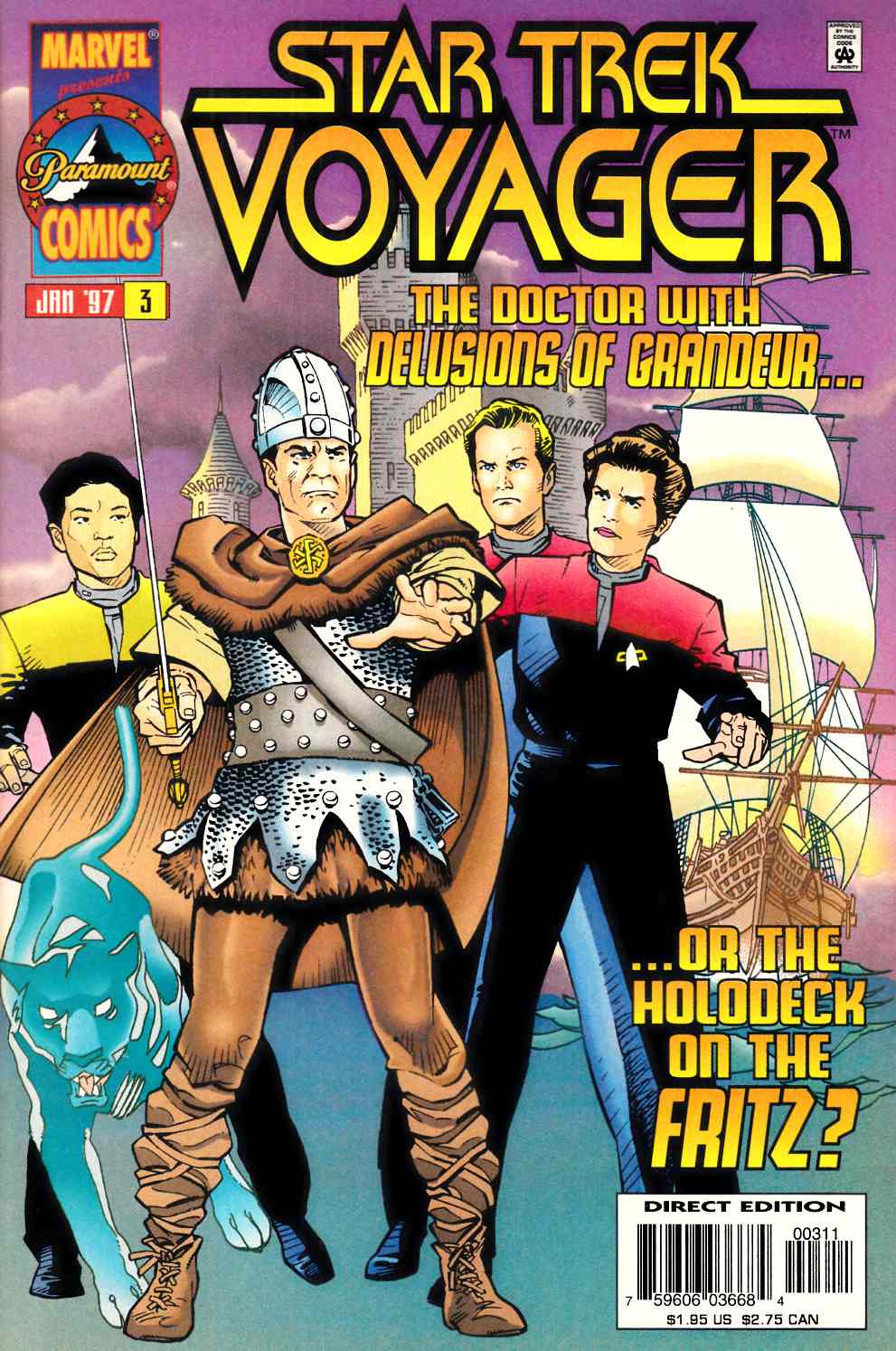 Star Trek Voyager #3 Near Mint (9.4) [Marvel Comic] LARGE