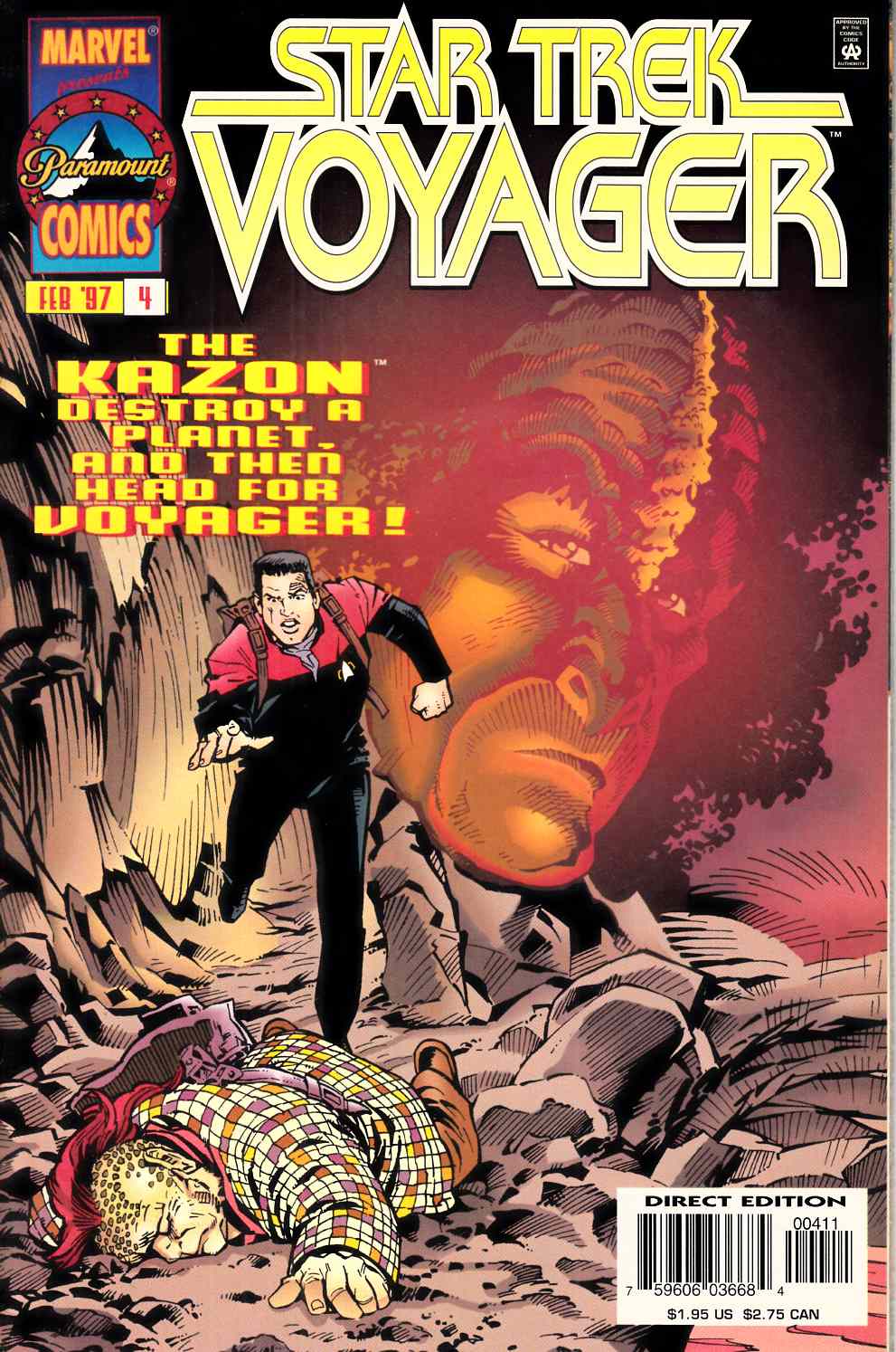 Star Trek Voyager #4 Near Mint (9.4) [Marvel Comic] LARGE