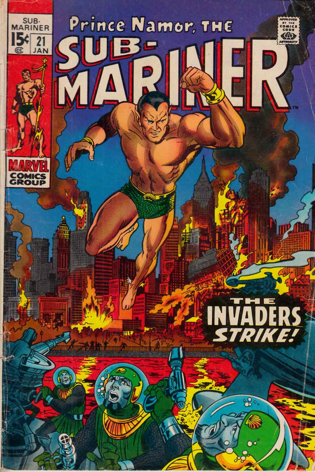 Sub-Mariner #21 Very Good (4.0) [Marvel Comic] LARGE