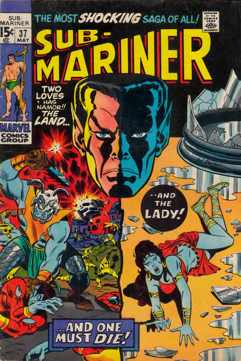 Sub-Mariner #37 Fine (6.0) [Marvel Comic] LARGE
