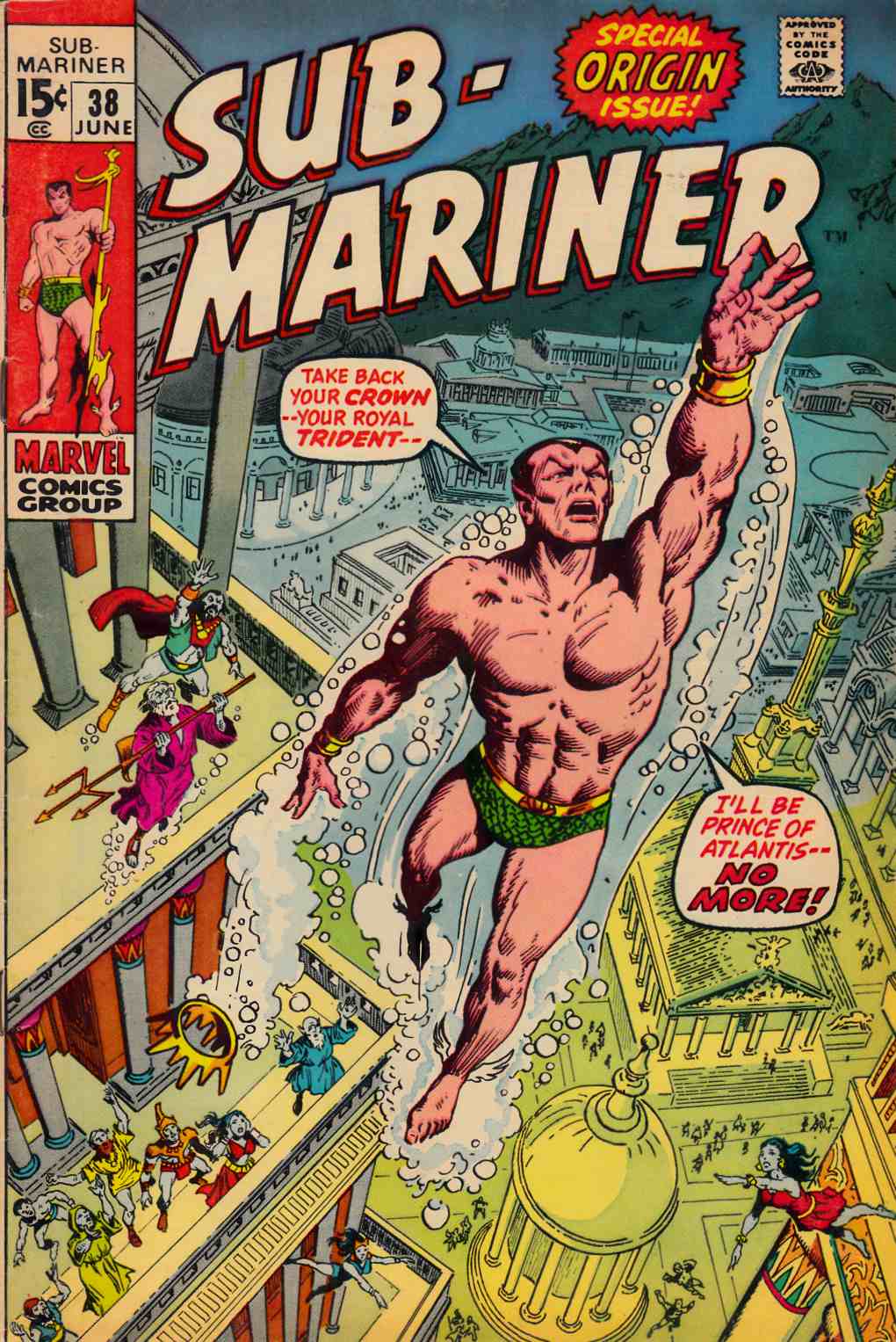 Sub-Mariner #38 Fine (6.0) [Marvel Comic] LARGE