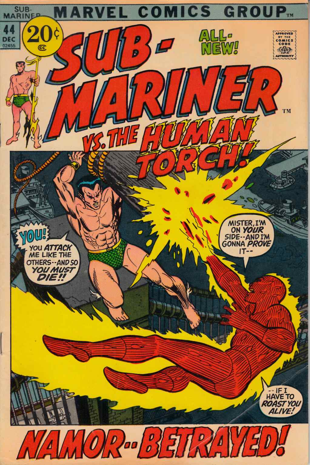 Sub-Mariner #44 Fine (6.0) [Marvel Comic] THUMBNAIL