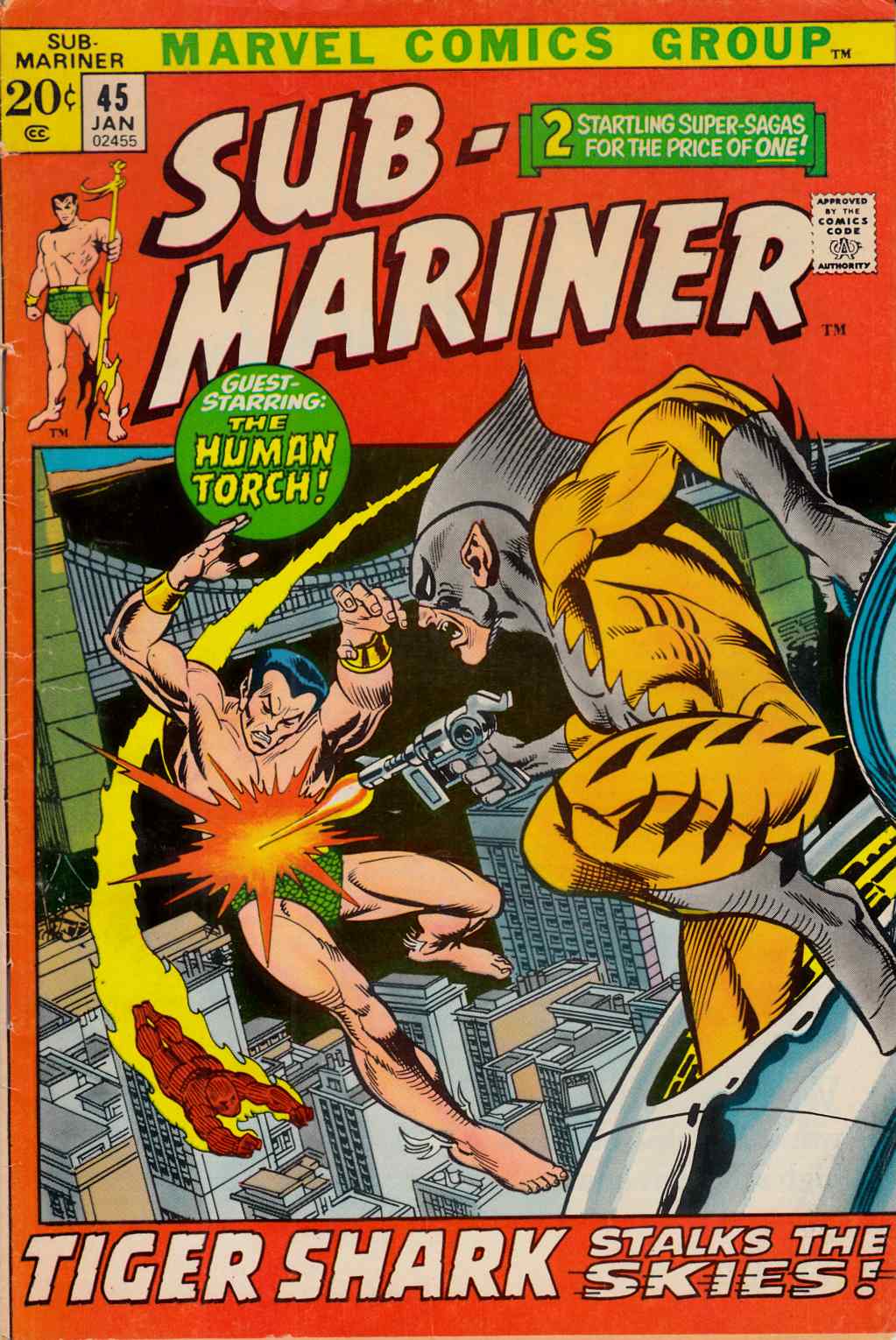 Sub-Mariner #45 Very Good/Fine (5.0) [Marvel Comic] LARGE
