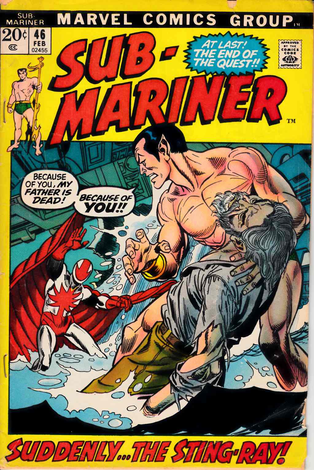 Sub-Mariner #46 Good/Very Good (3.0) [Marvel Comic] LARGE