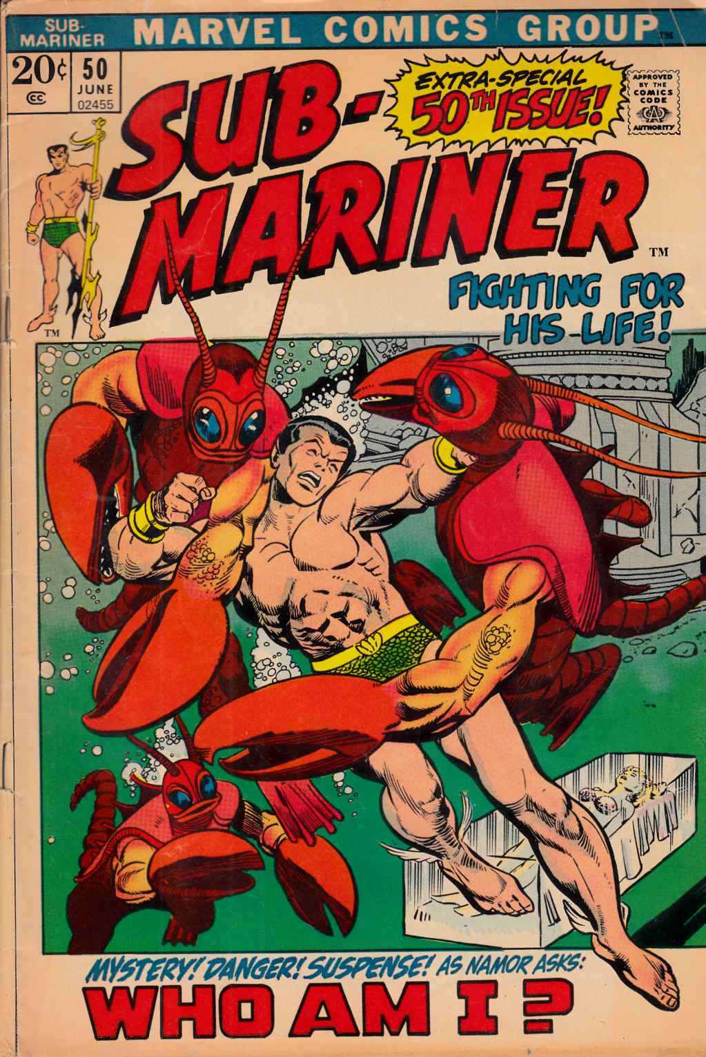 Sub-Mariner #50 Fine Minus (5.5) [Marvel Comic] THUMBNAIL
