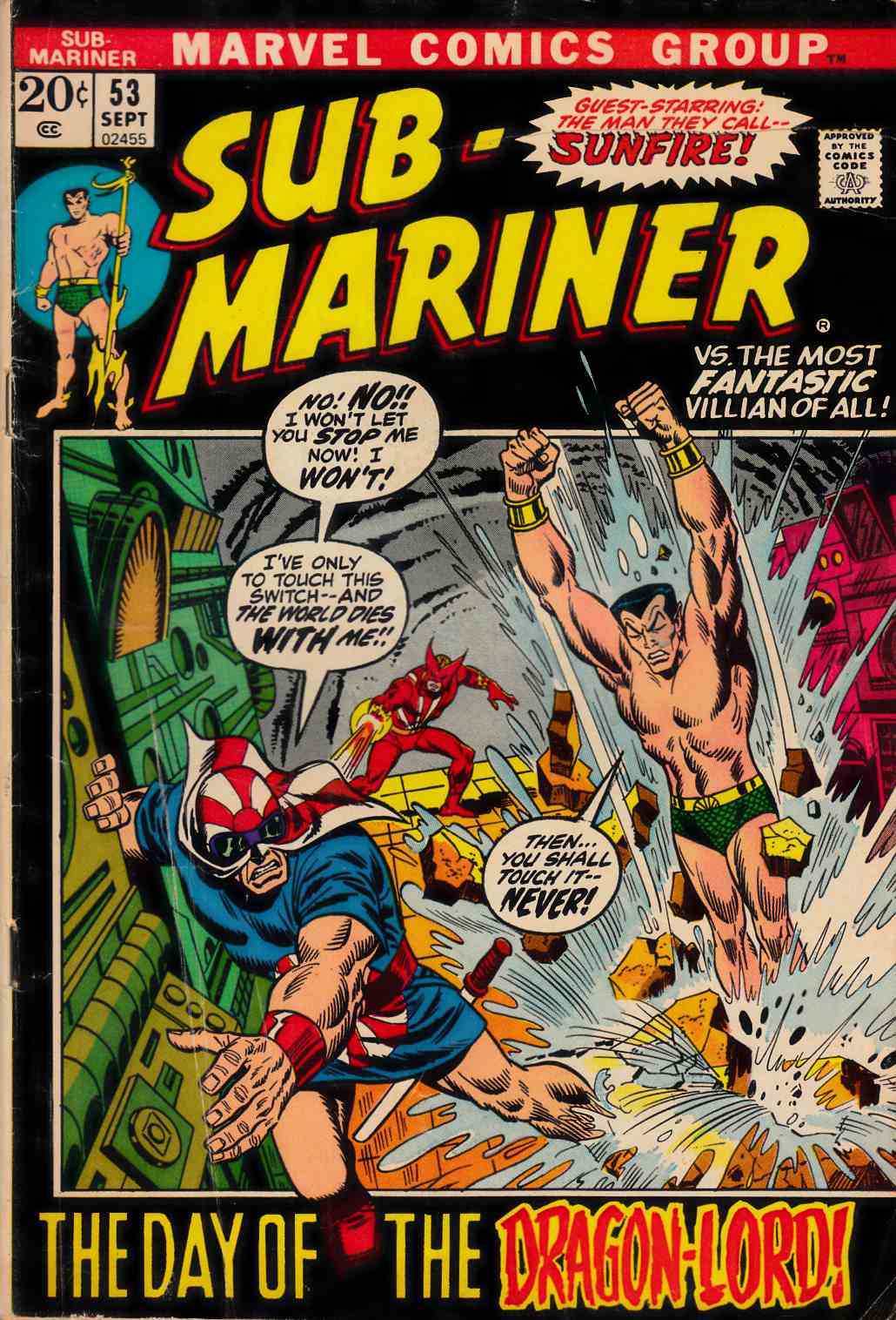 Sub-Mariner #53 Very Good/Fine (5.0) [Marvel Comic] LARGE