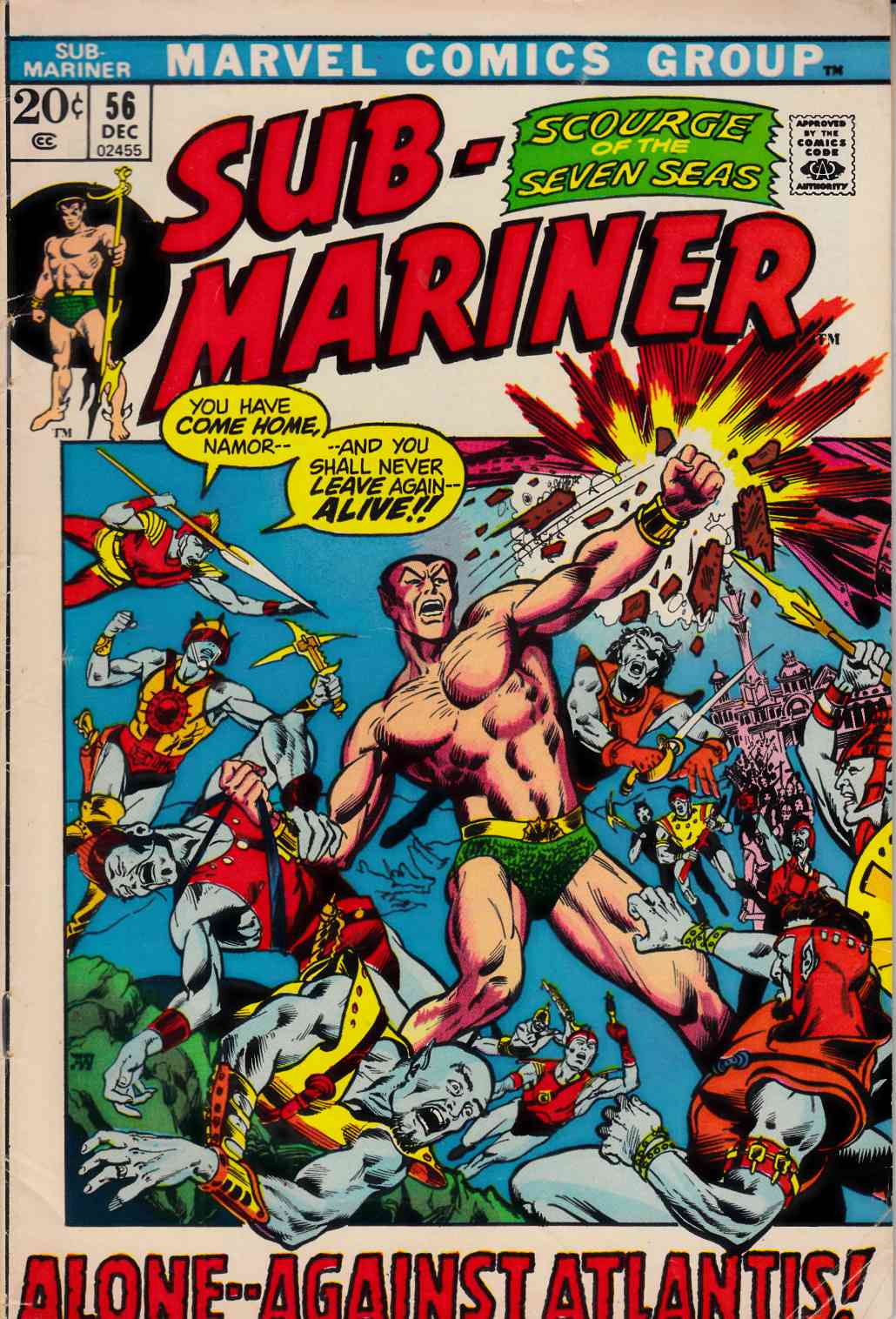 Sub-Mariner #56 Very Good (4.0) [Marvel Comic] LARGE