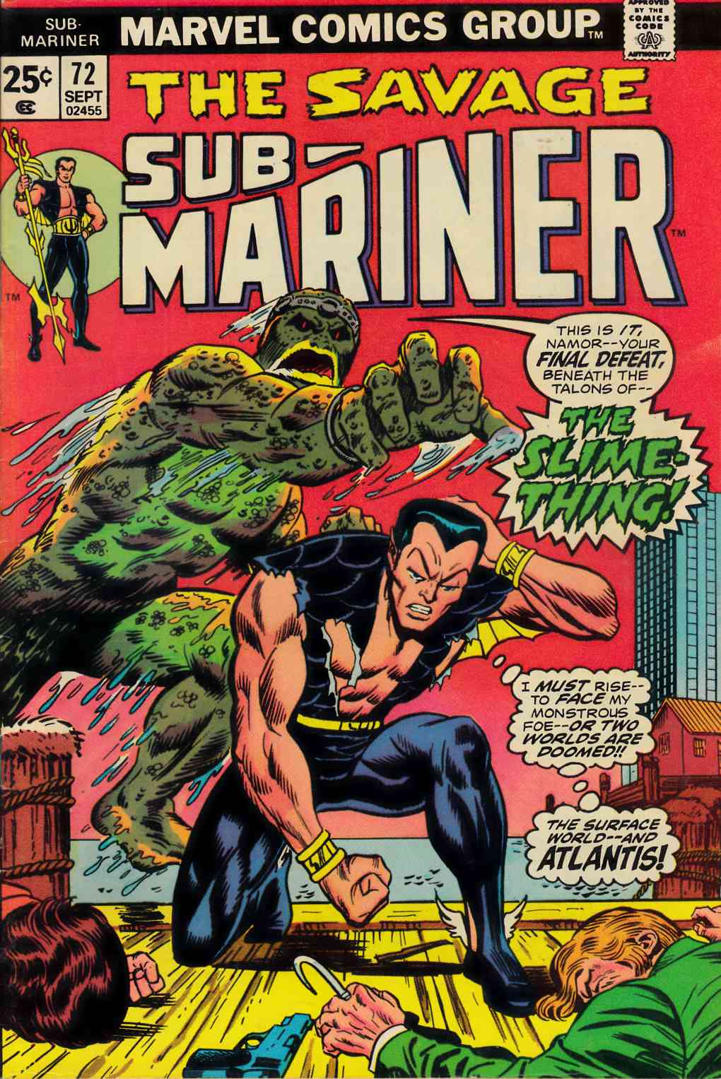Sub-Mariner #72 Fine Plus (6.5) [Marvel Comic] LARGE